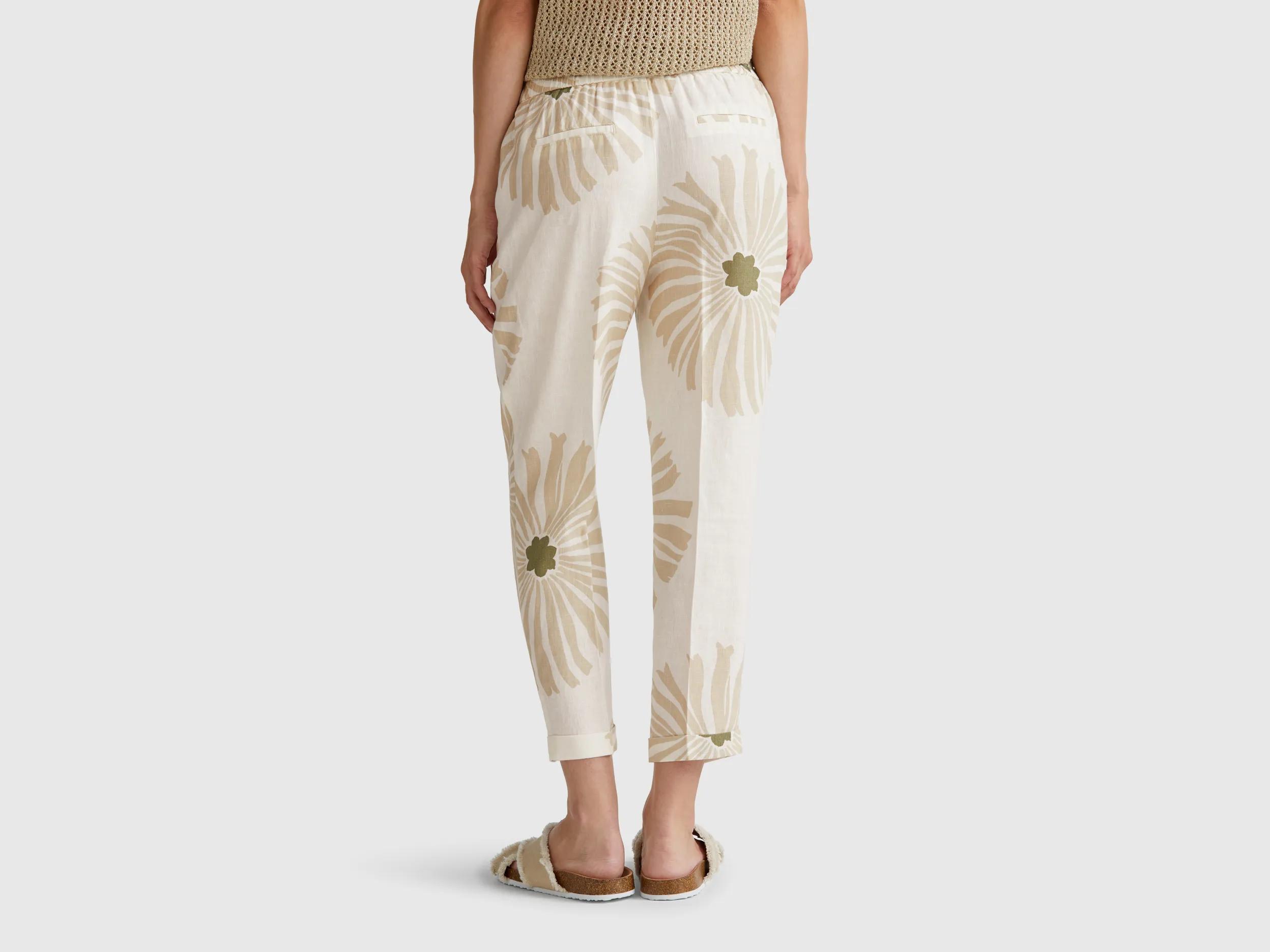 Pantalon en lin imprimé – Image 3