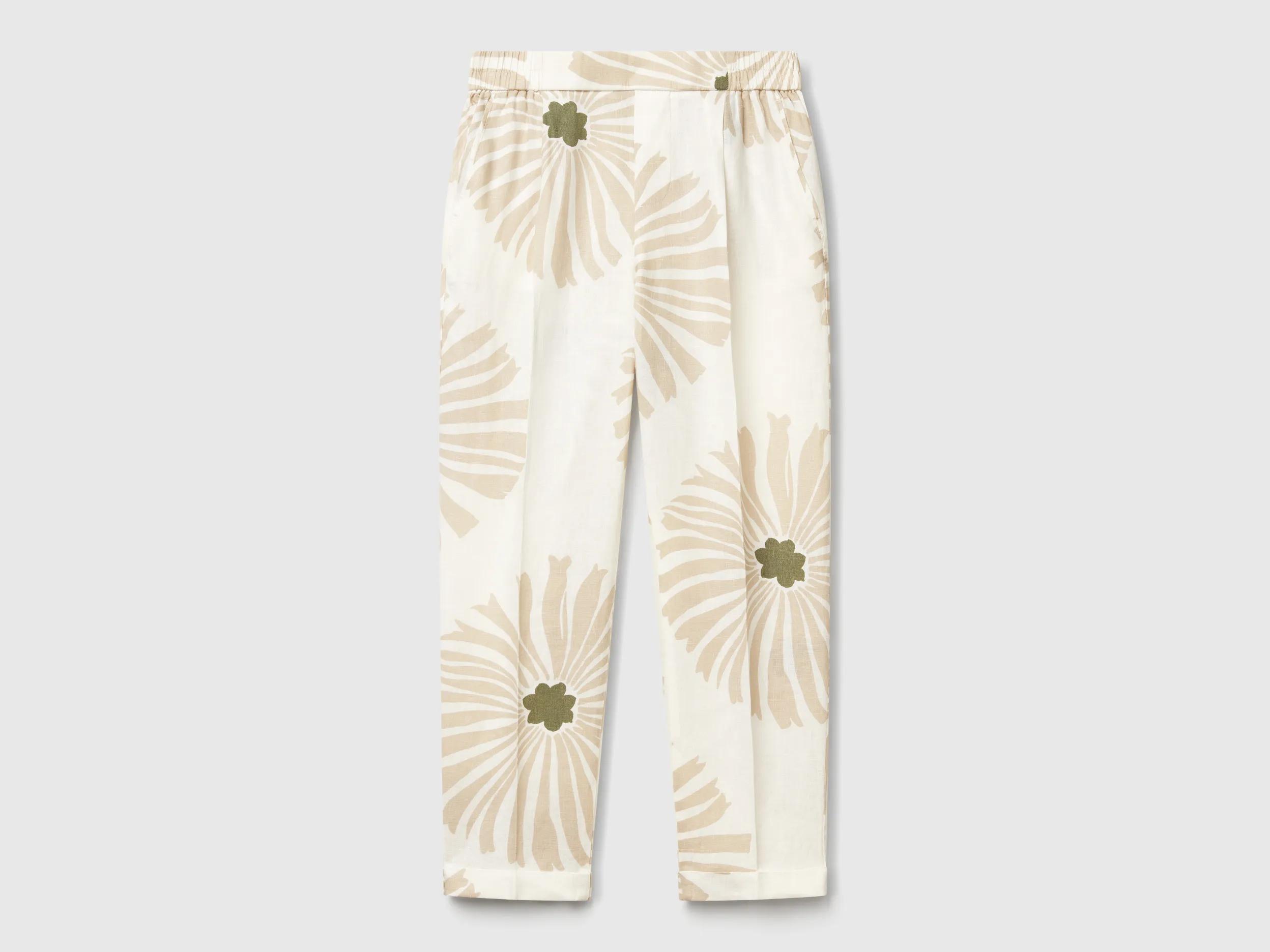 Pantalon en lin imprimé – Image 2