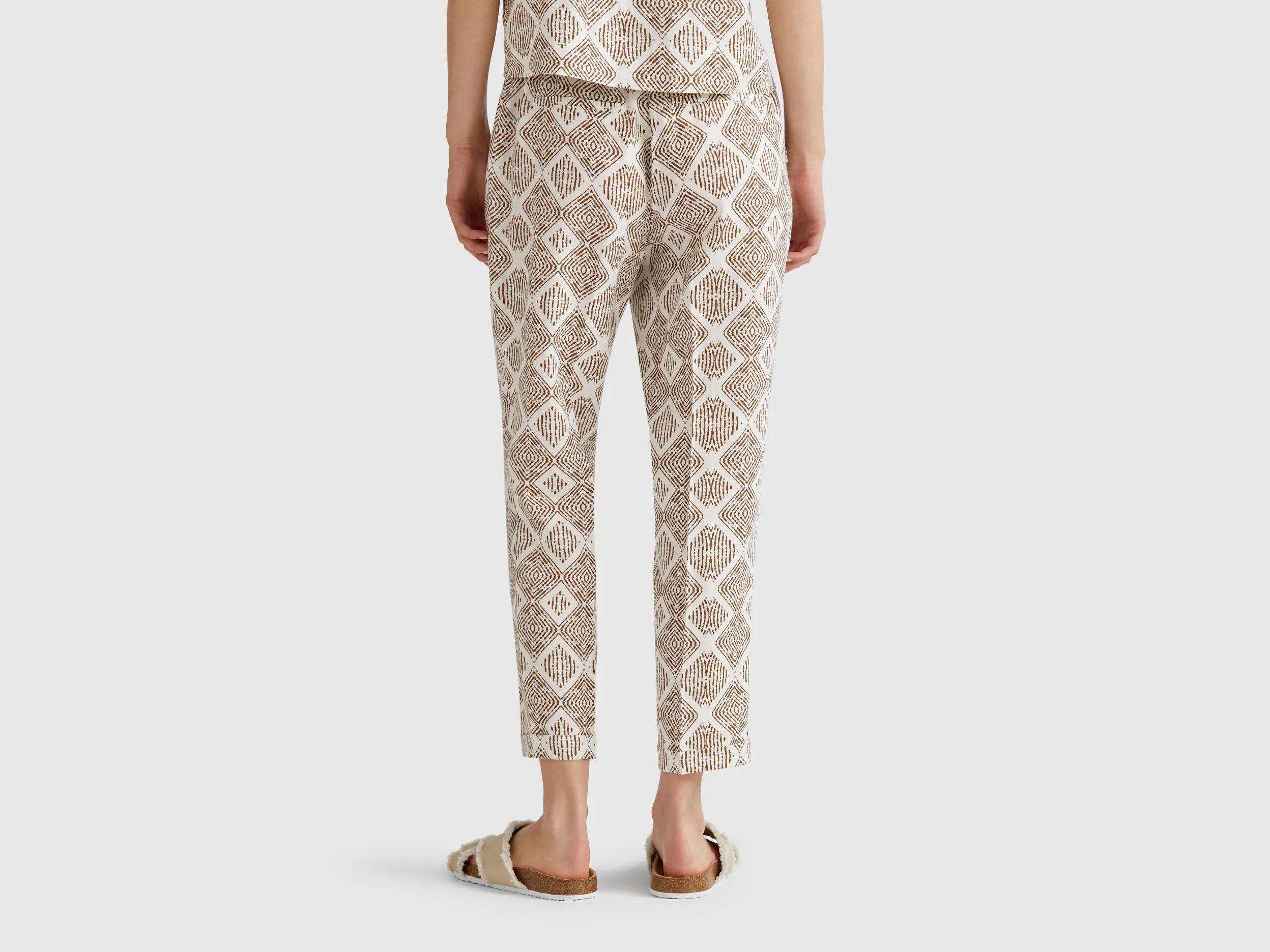 Pantalon en lin imprimé – Image 4