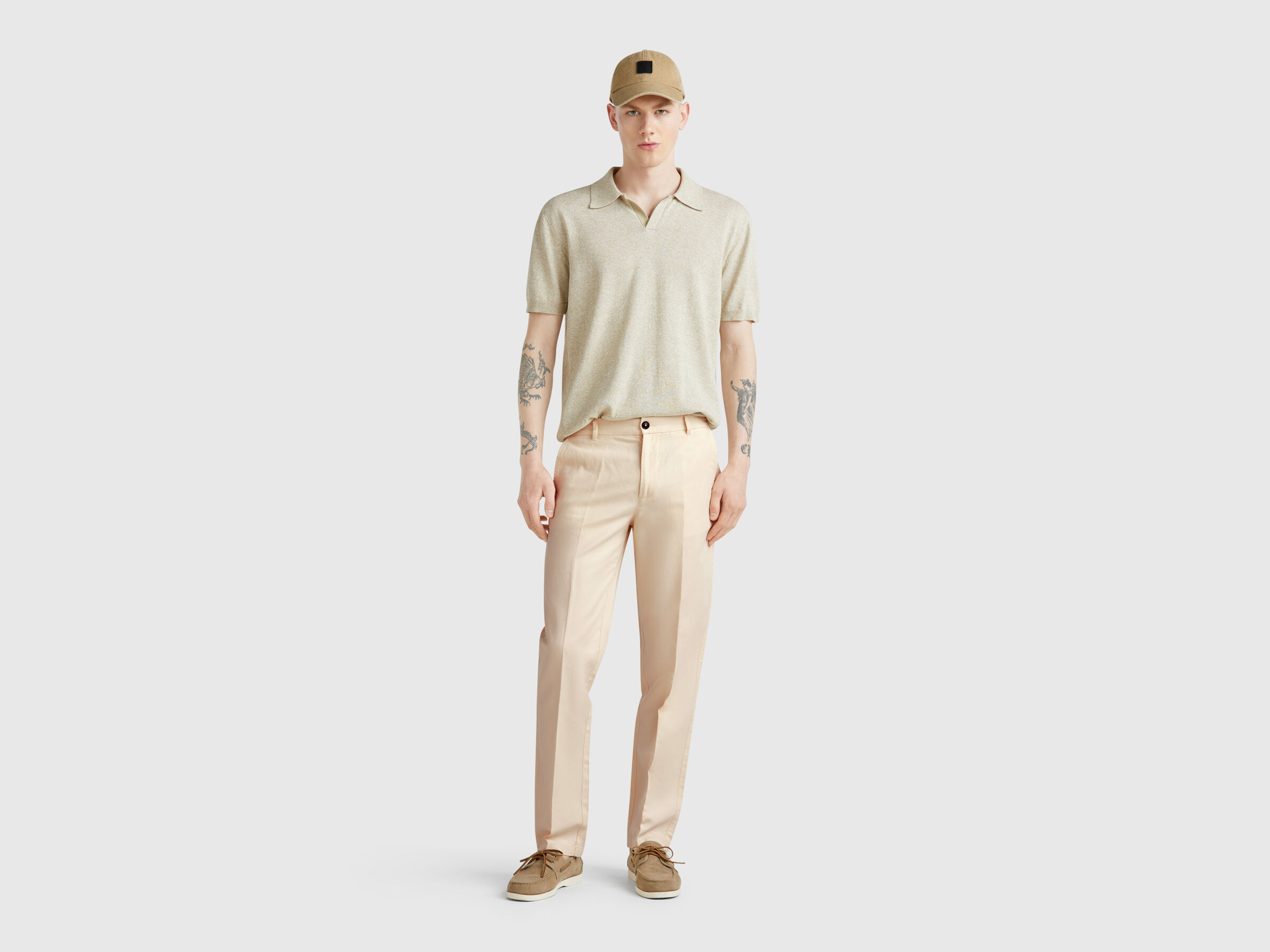 Chino coupe slim en lin mélangé – Image 5