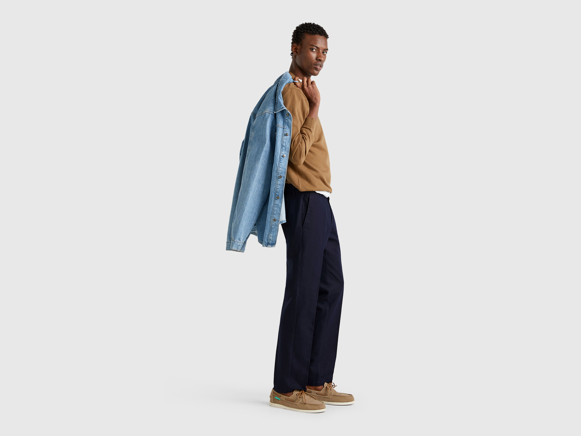 Chino coupe slim en lin mélangé – Image 5