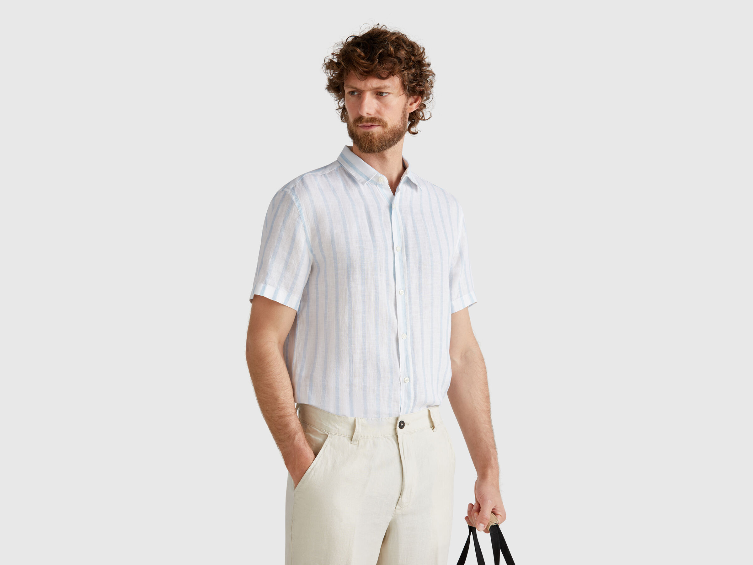 Chemise à manches courtes en pur lin – Image 5
