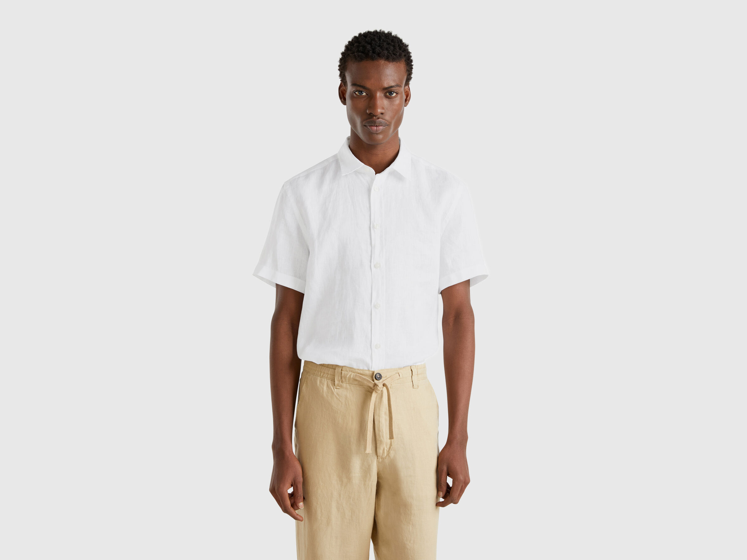 Chemise à manches courtes en pur lin – Image 5