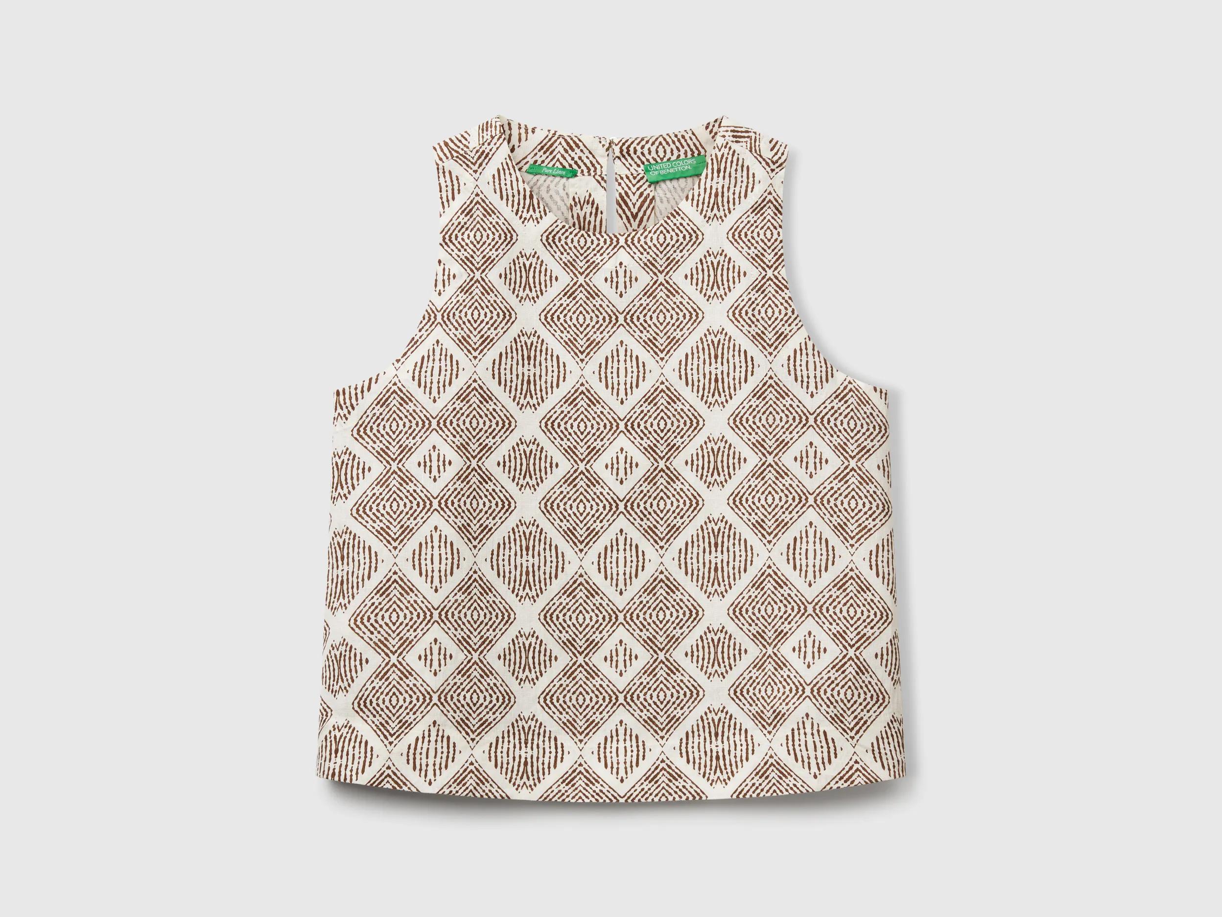 Top imprimé en pur lin – Image 2