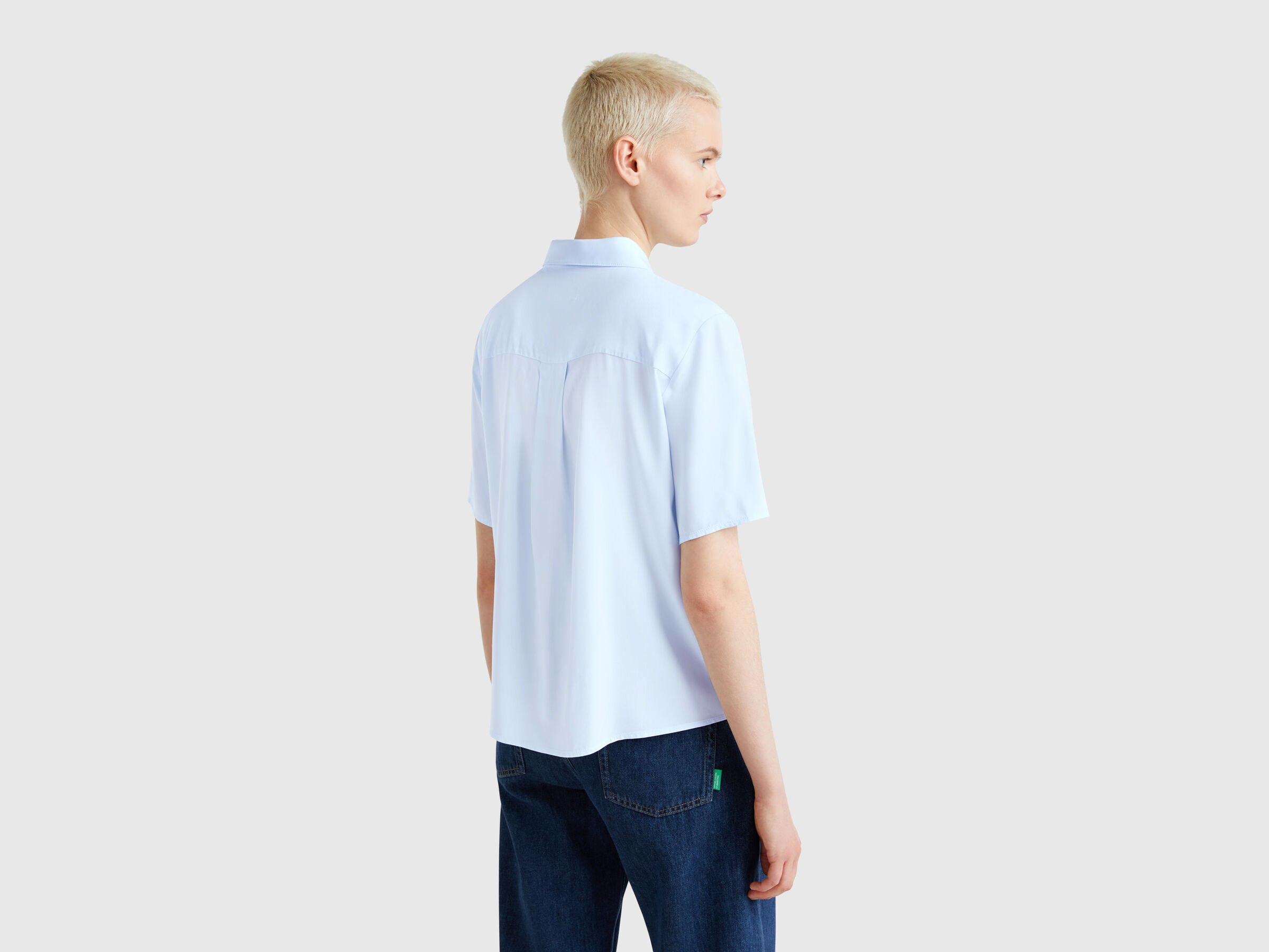 Chemise manches 3/4 en viscose – Image 2