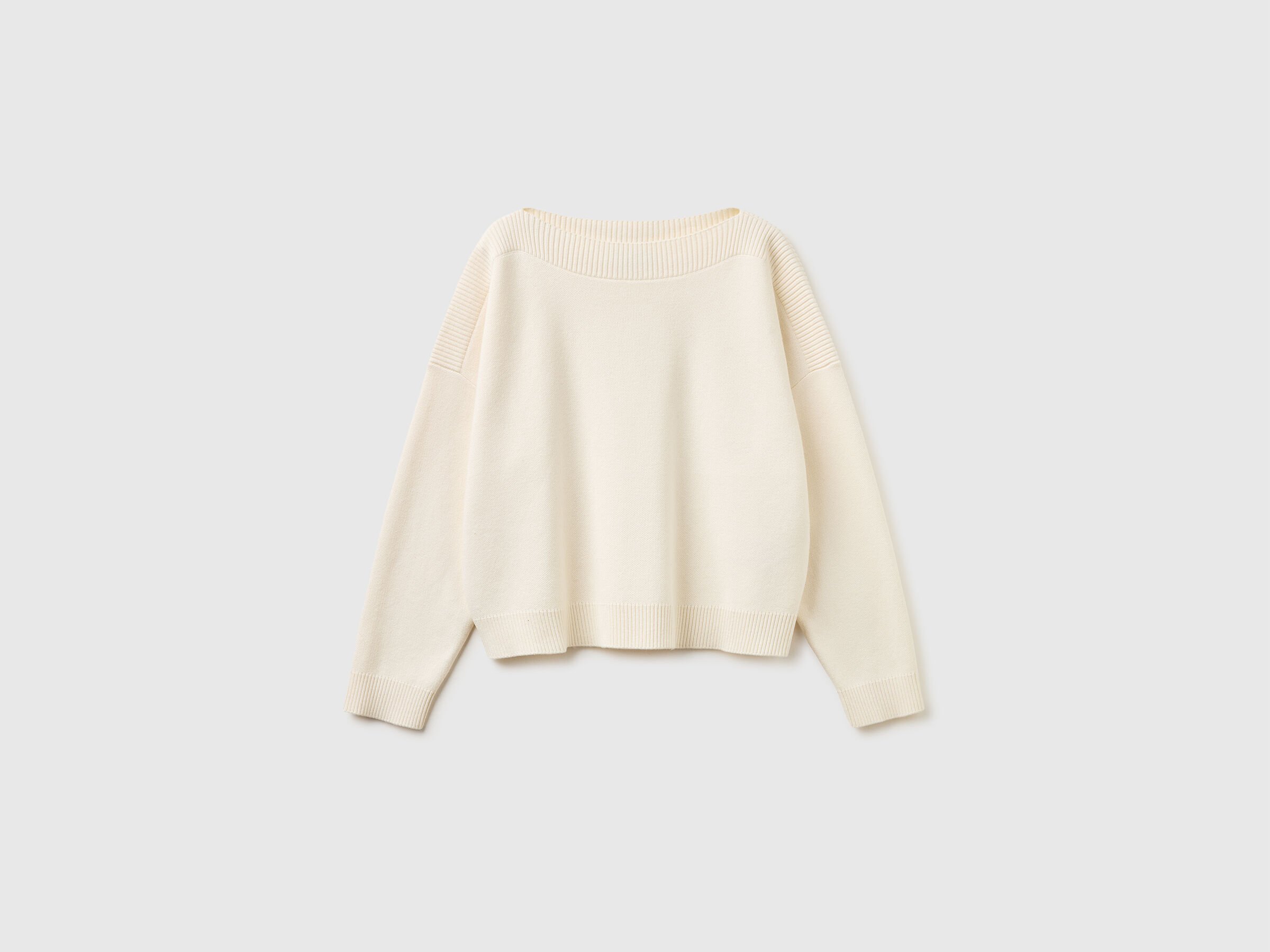 Pull jacquard à coupe carrée Pull jacquard à coupe carrée