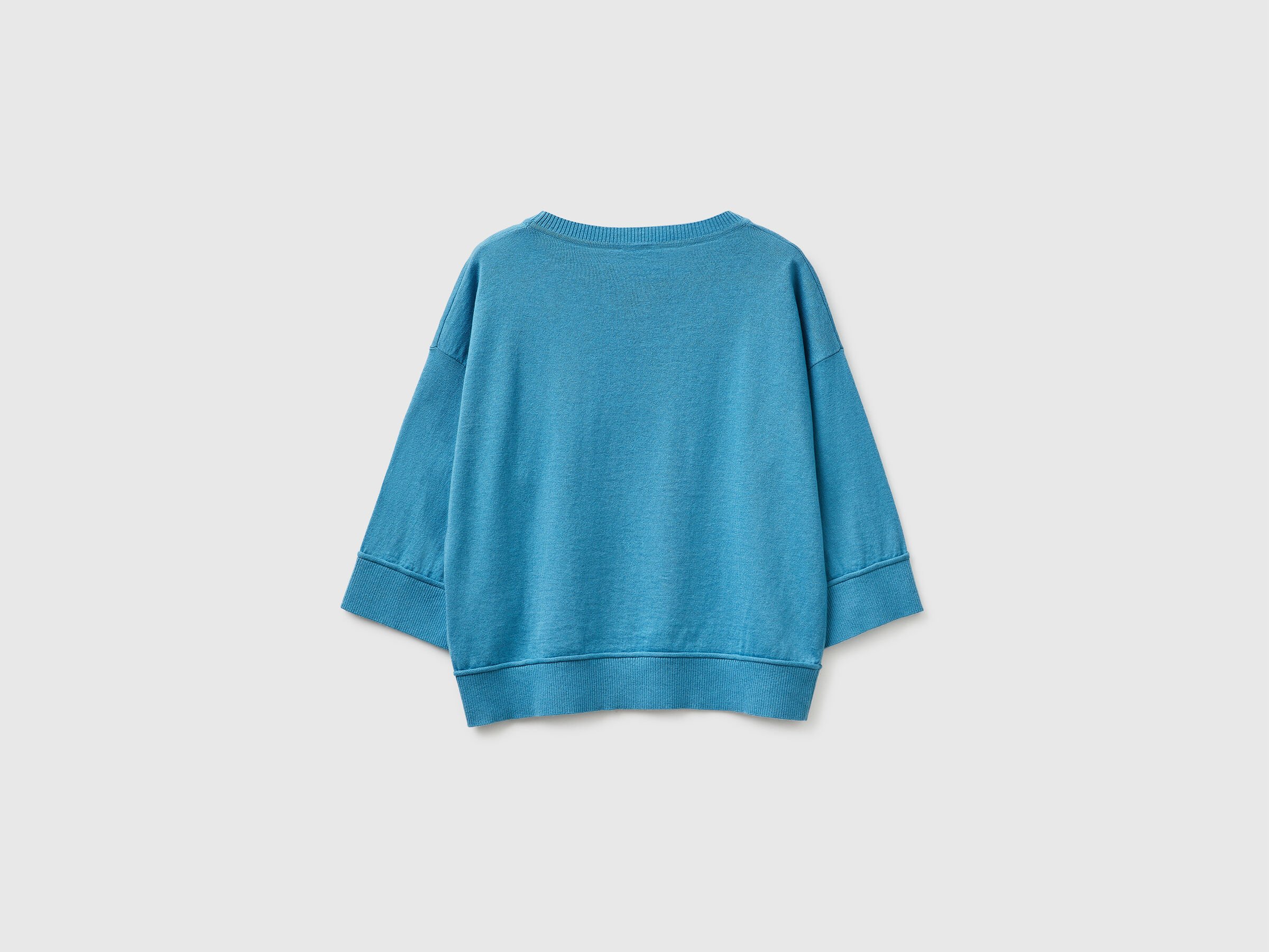 Pull à col rond en coton et laine – Image 2