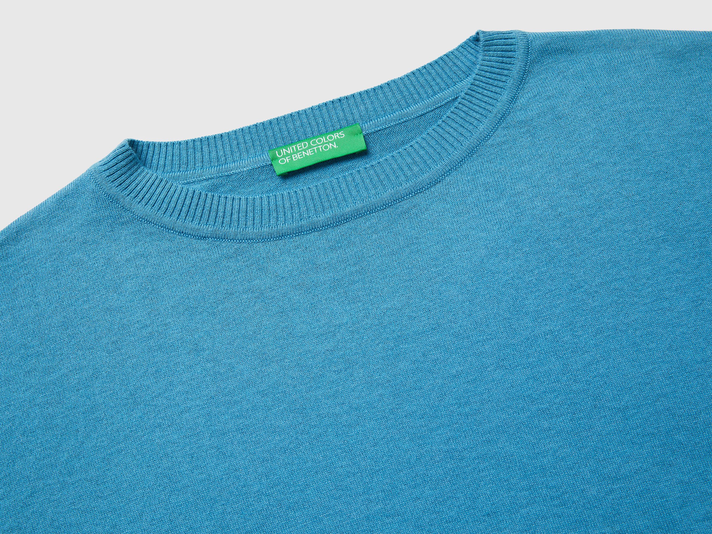 Pull à col rond en coton et laine – Image 3