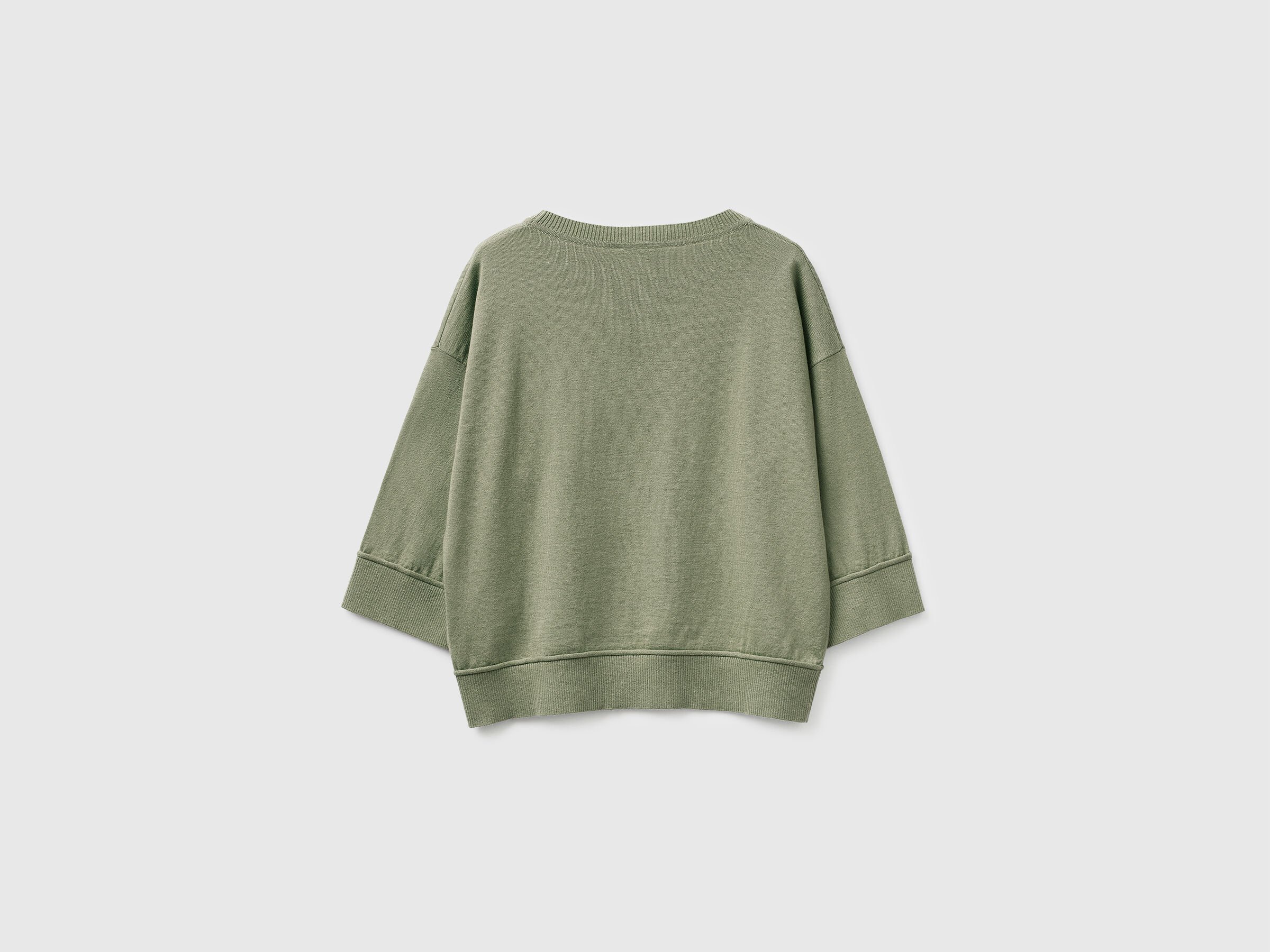 Pull à col rond en coton et laine – Image 6