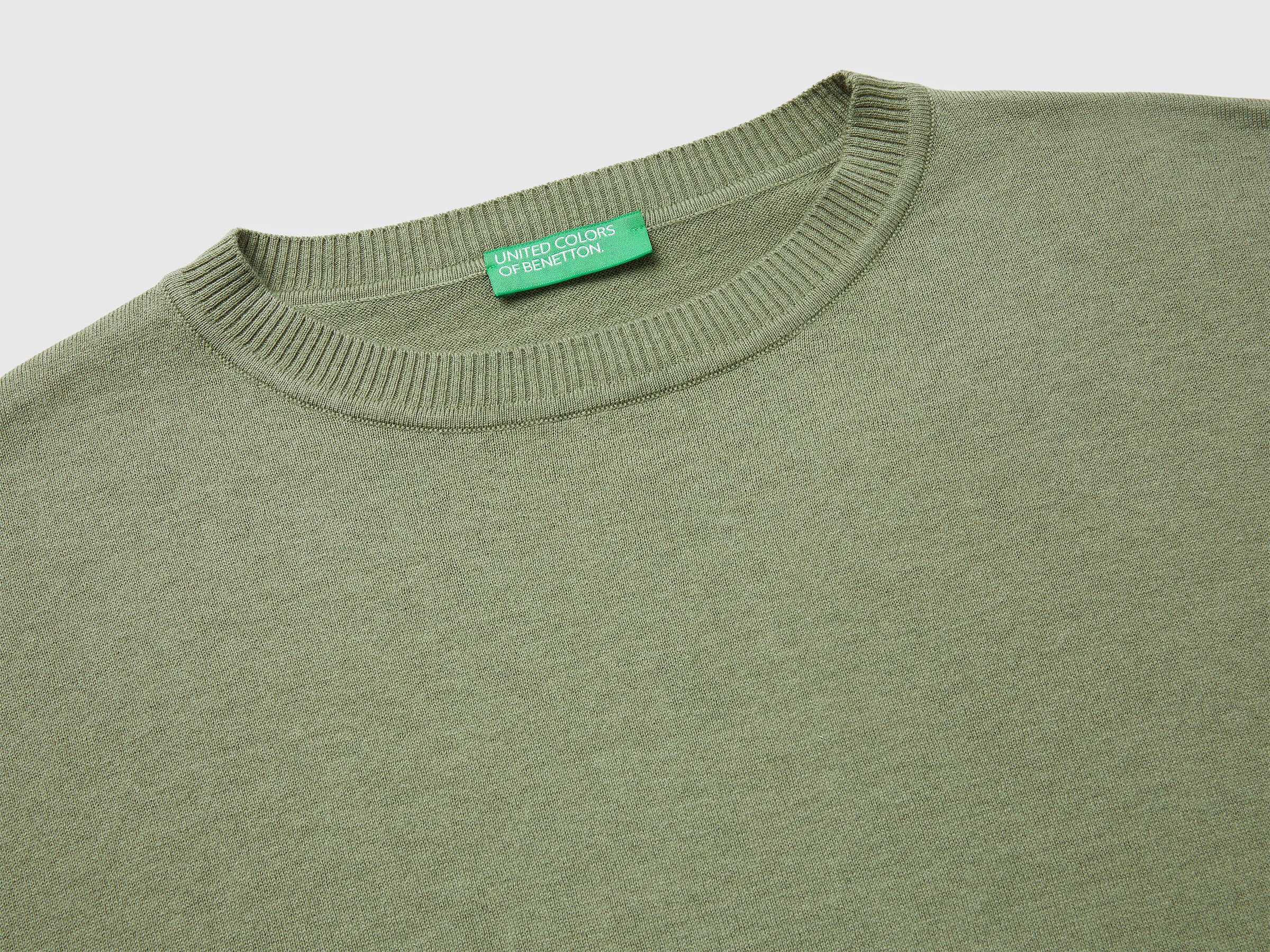 Pull à col rond en coton et laine – Image 7
