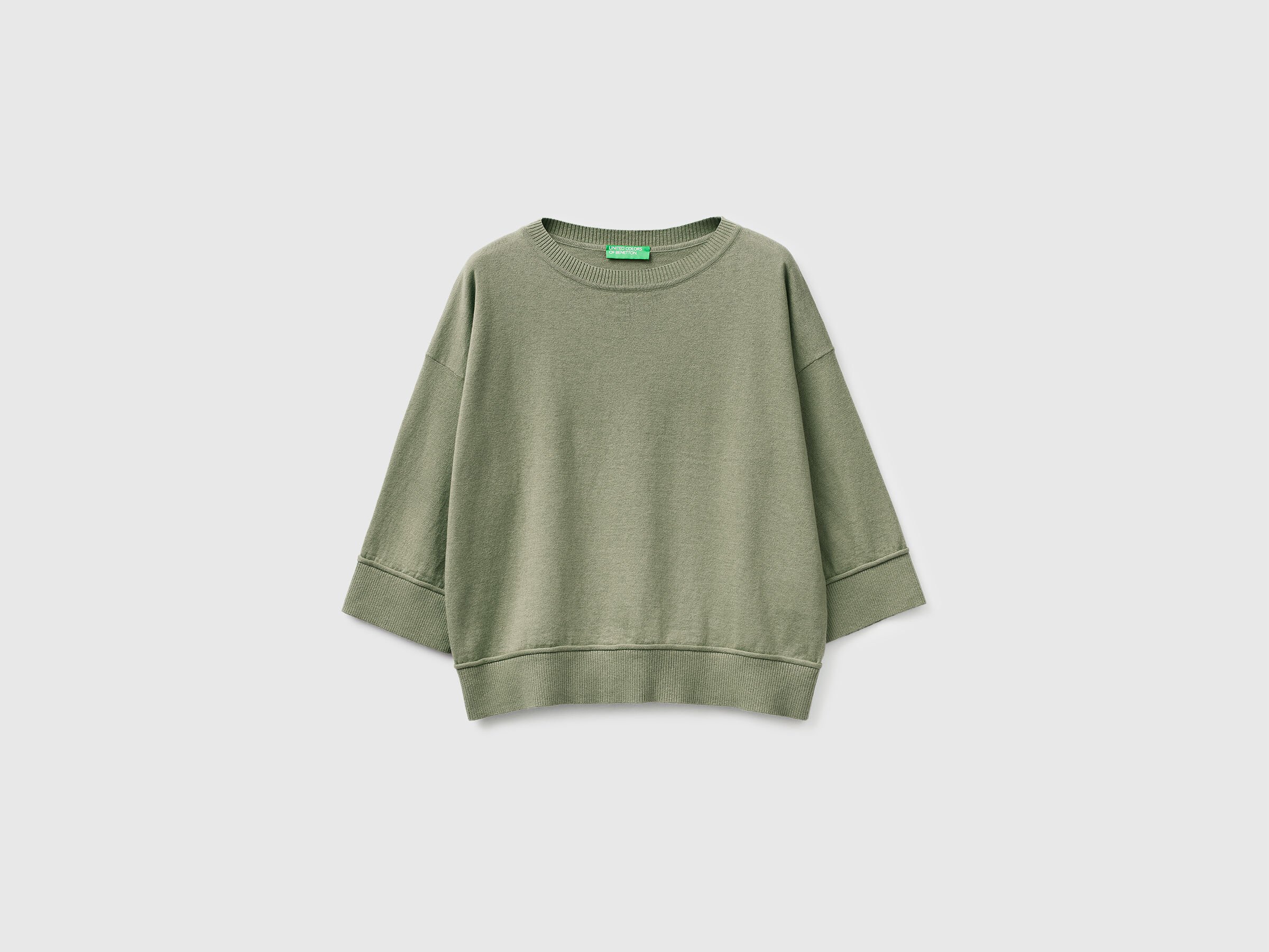 Pull à col rond en coton et laine – Image 5