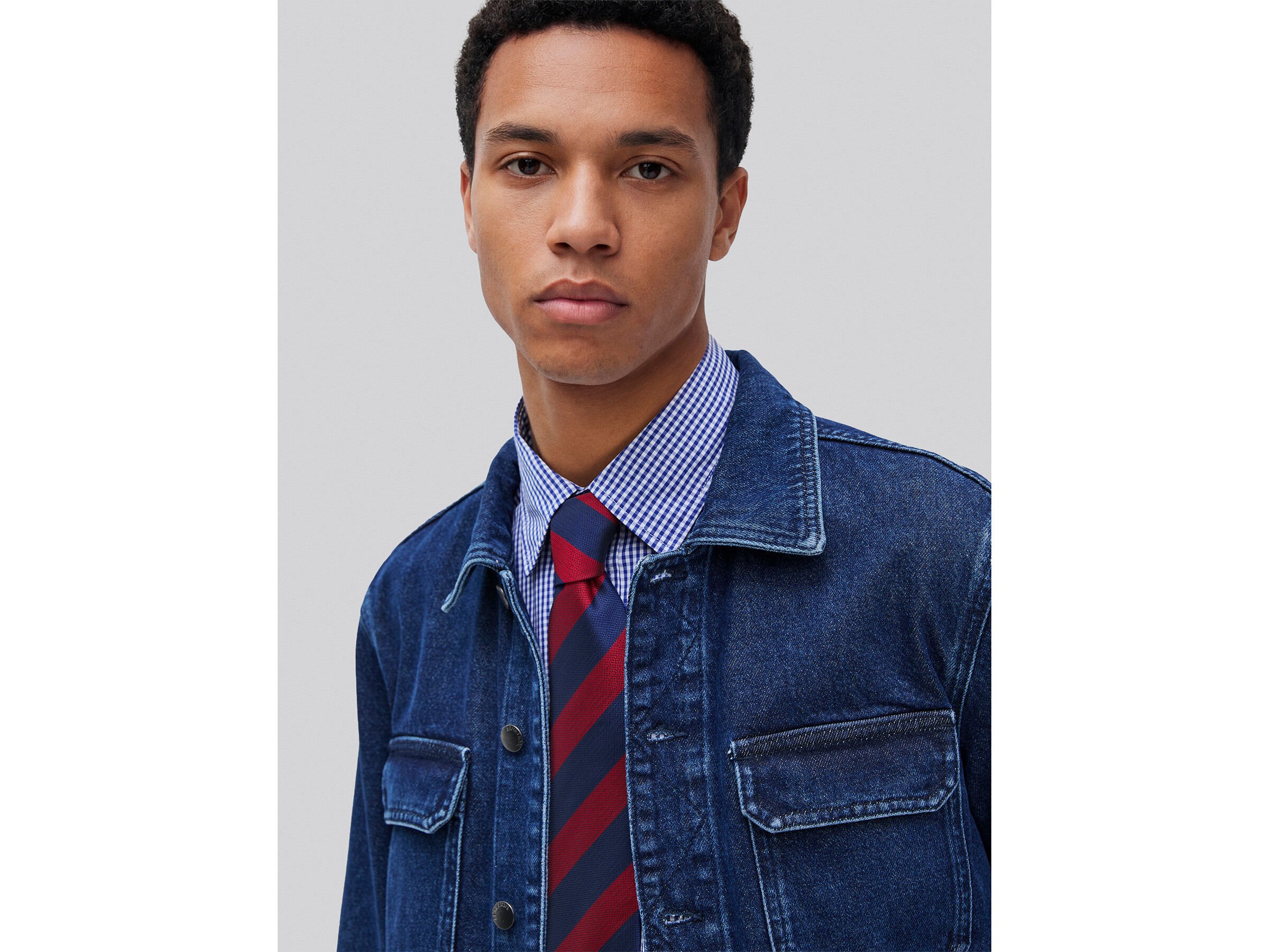 Veste en jean coupe classique – Image 4