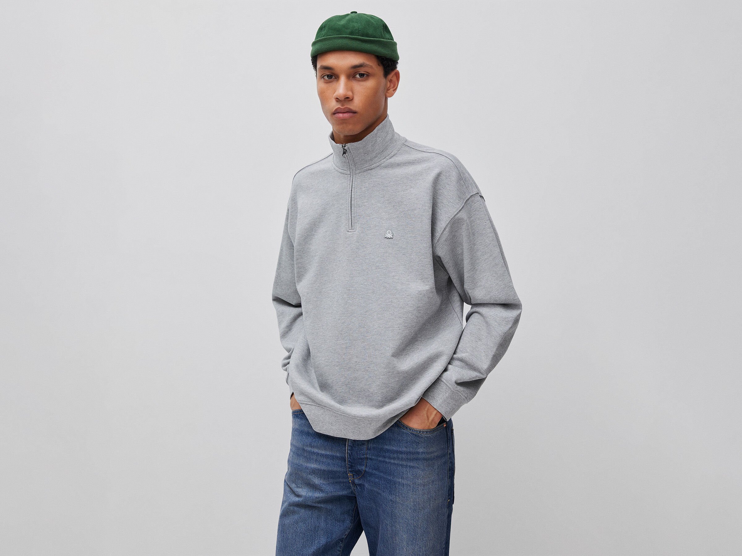 Sweat-shirt à demi-zip Sweat-shirt à demi-zip