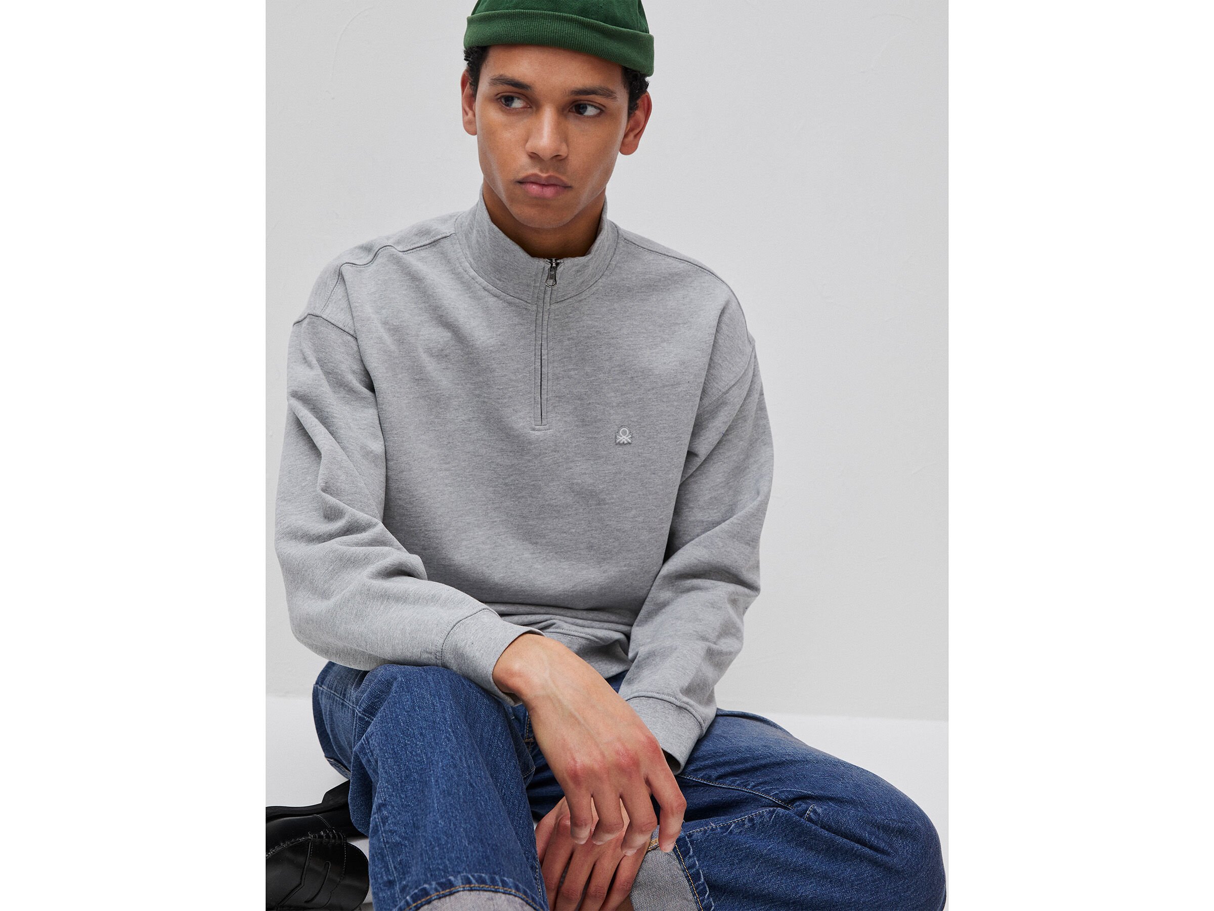 Sweat-shirt à demi-zip – Image 3