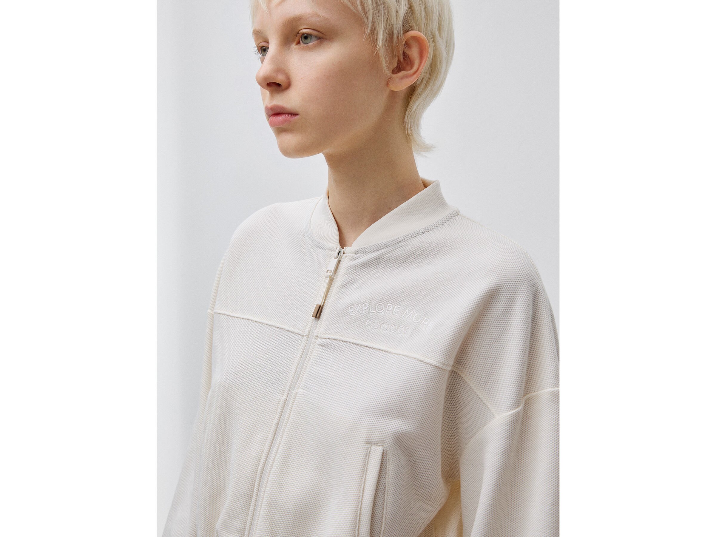 Sweat-shirt style bomber avec broderie – Image 4