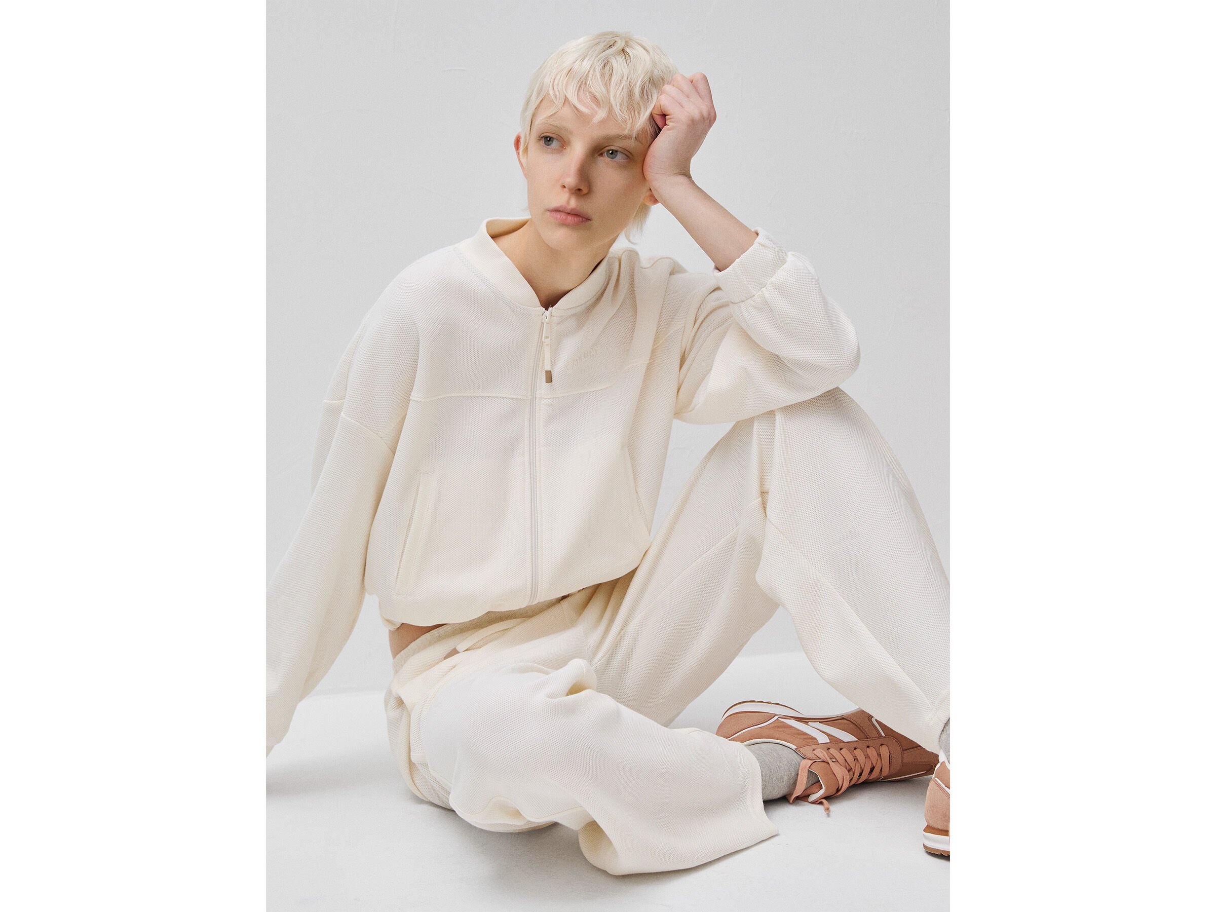 Sweat-shirt style bomber avec broderie – Image 3