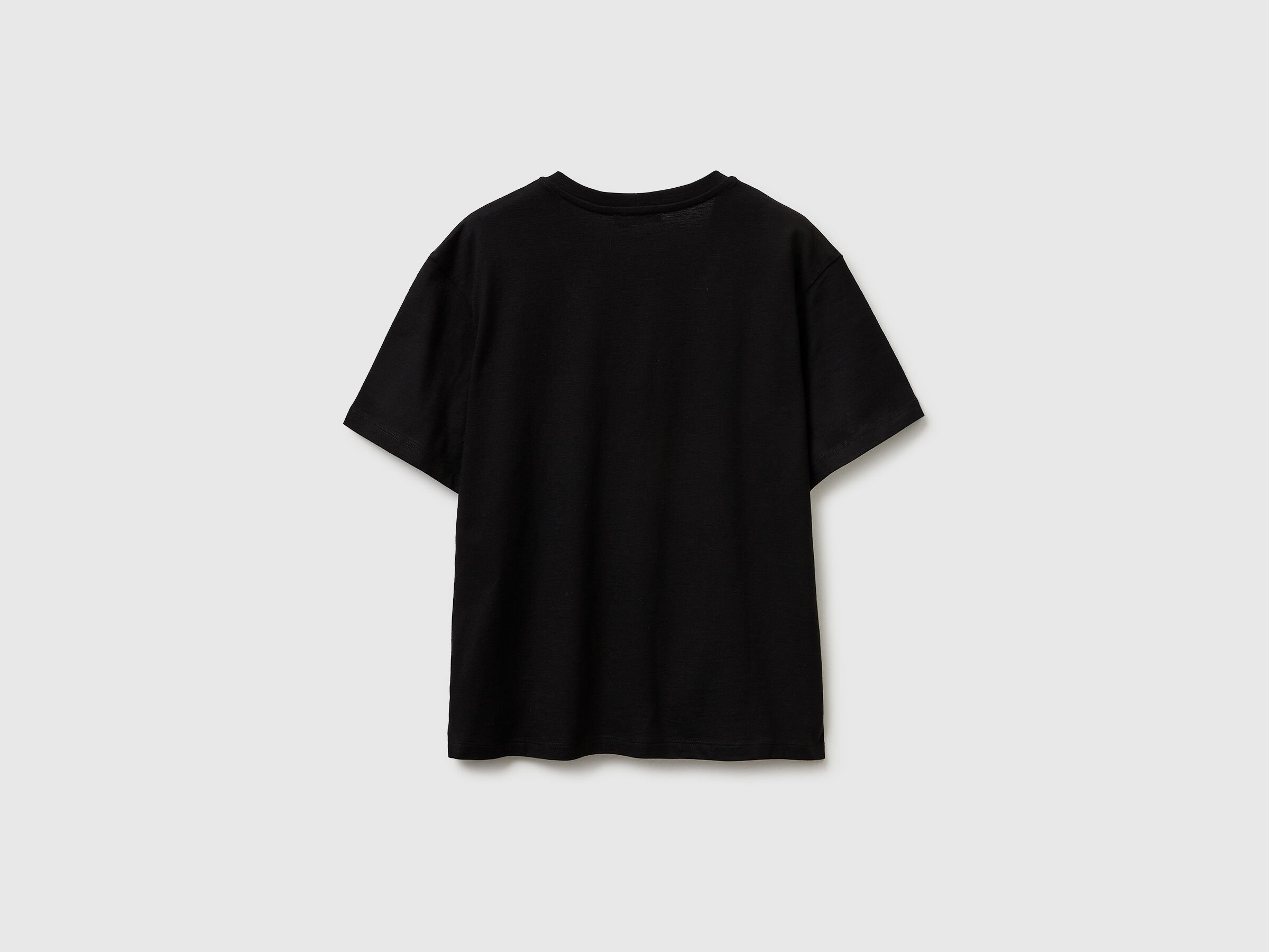 T-shirt léger en coton à col en V – Image 2