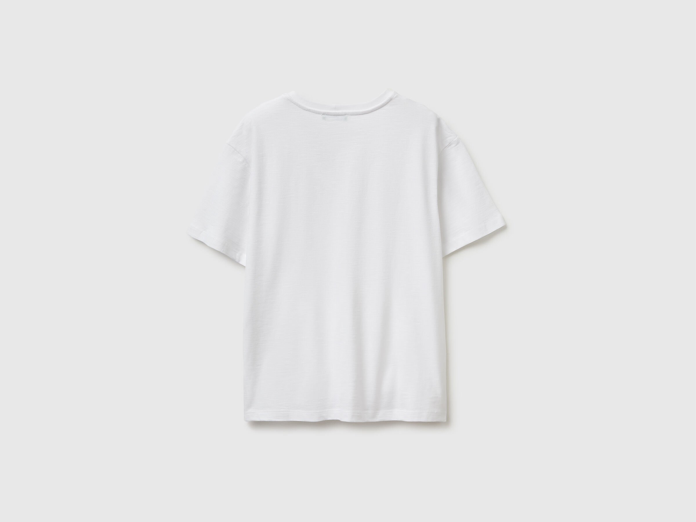 T-shirt léger en coton à col en V – Image 2