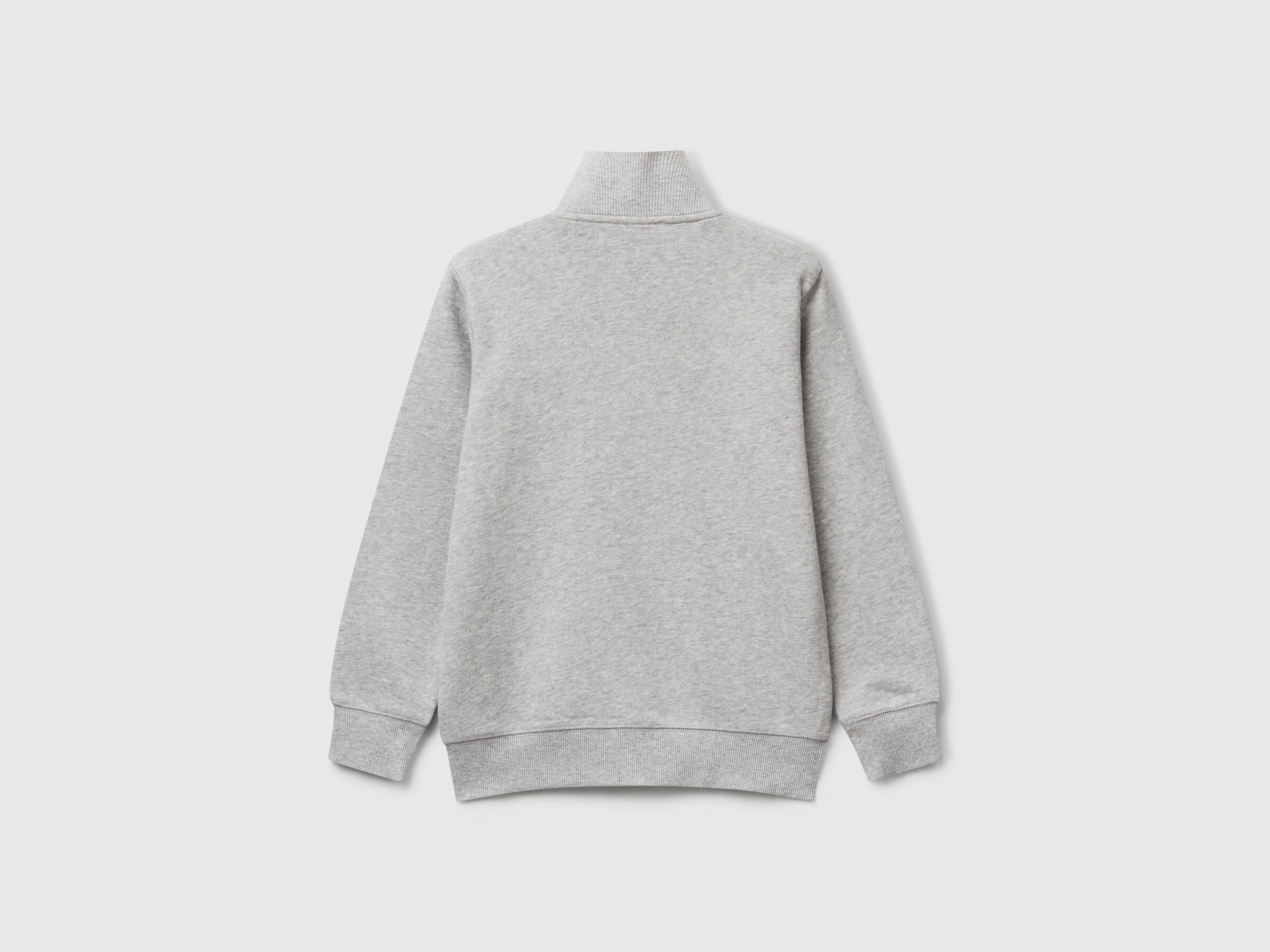Sweat-shirt zippé en pur coton – Image 2