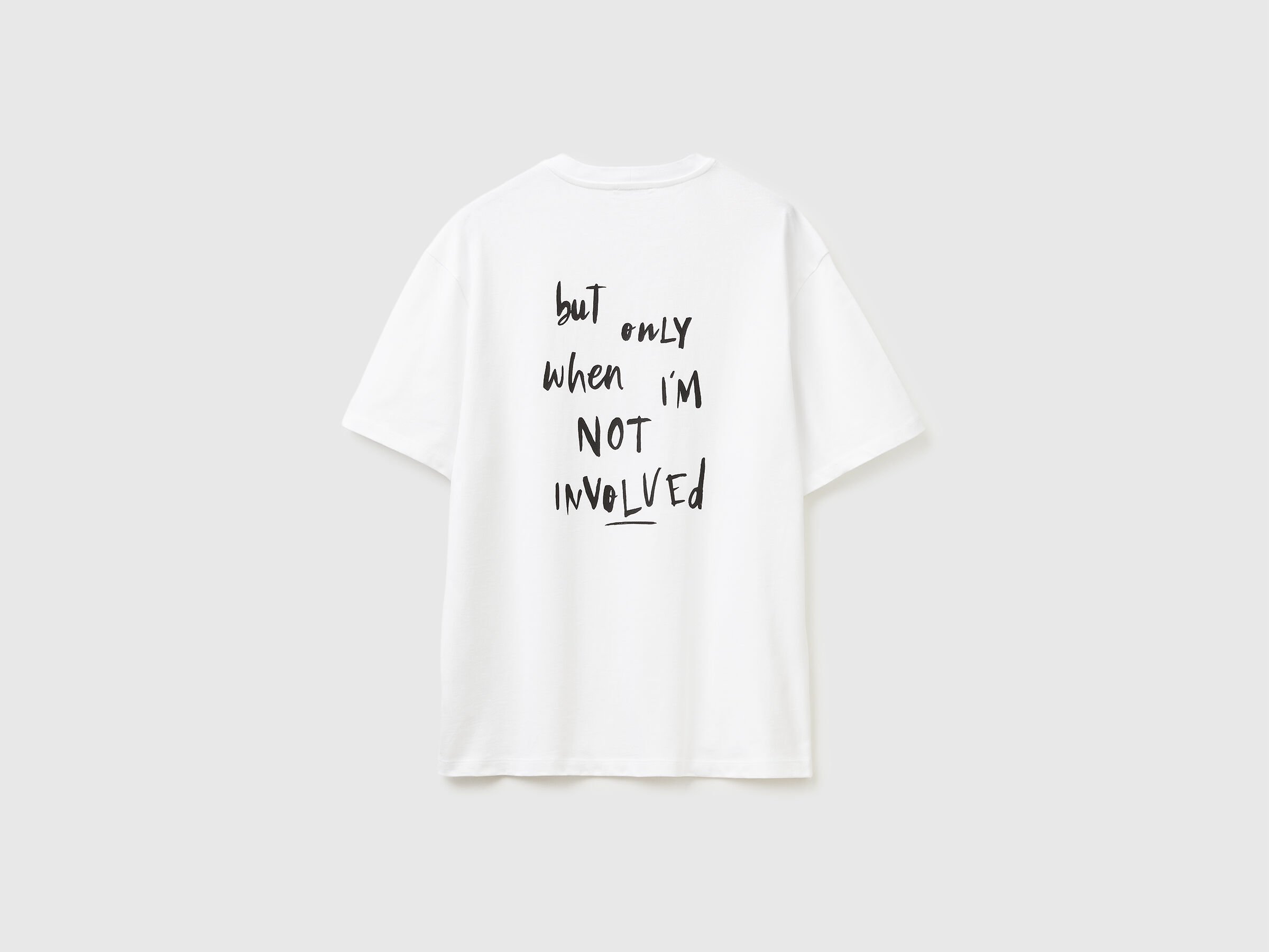 T-shirt en coton biologique avec imprimé slogan – Image 2