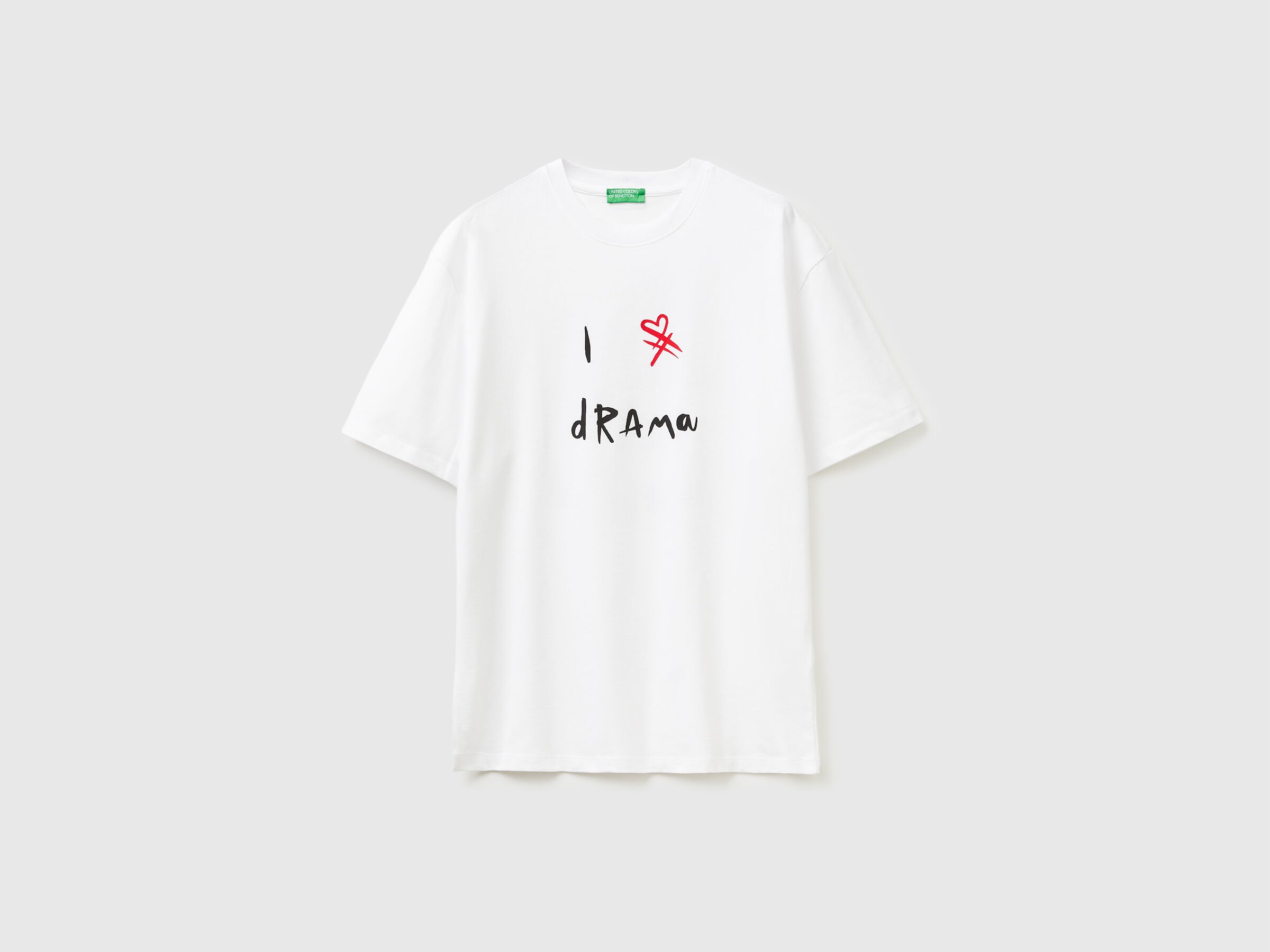 T-shirt en coton biologique avec imprimé slogan T-shirt en coton biologique avec imprimé slogan