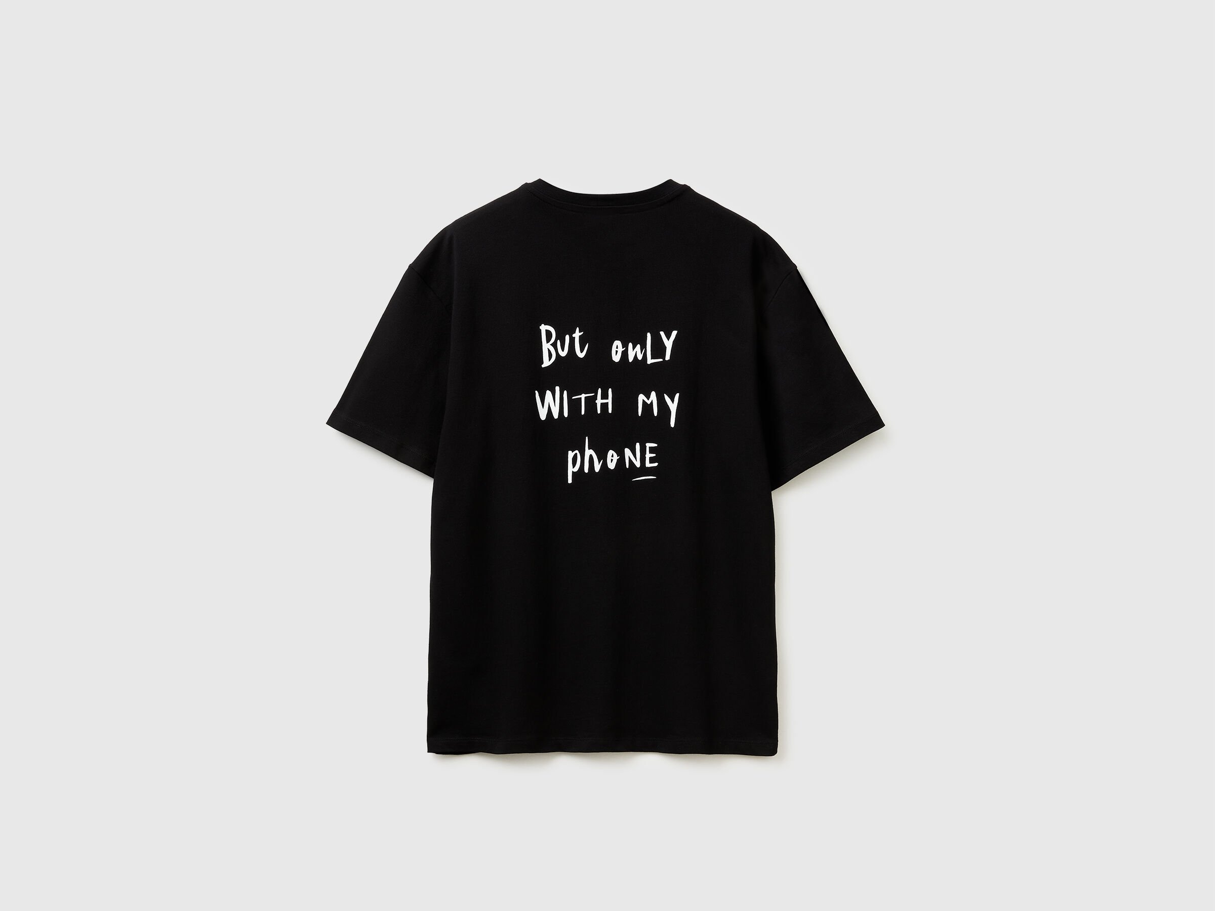 T-shirt en coton biologique avec imprimé slogan – Image 3