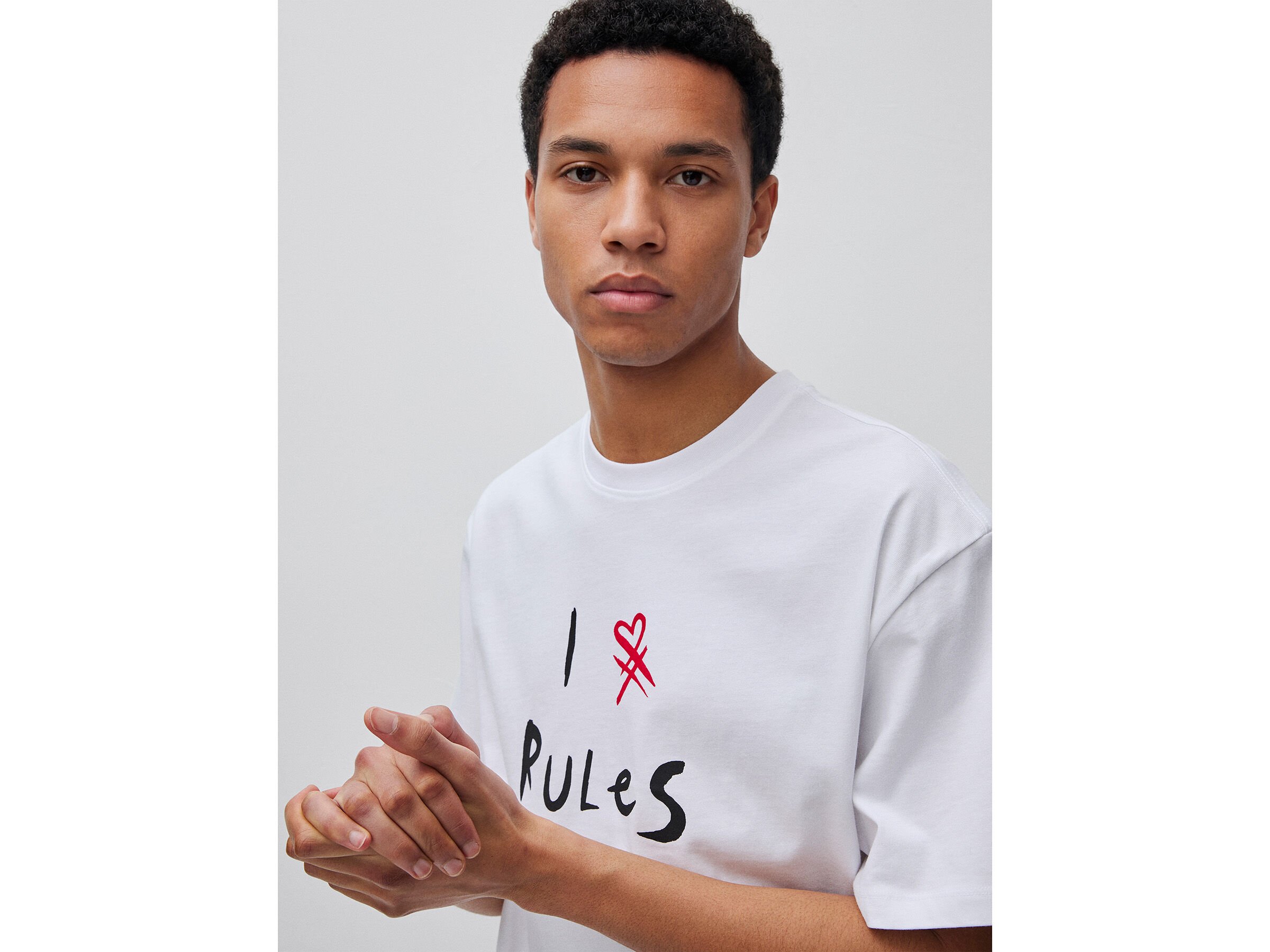 T-shirt en coton biologique avec imprimé slogan – Image 4