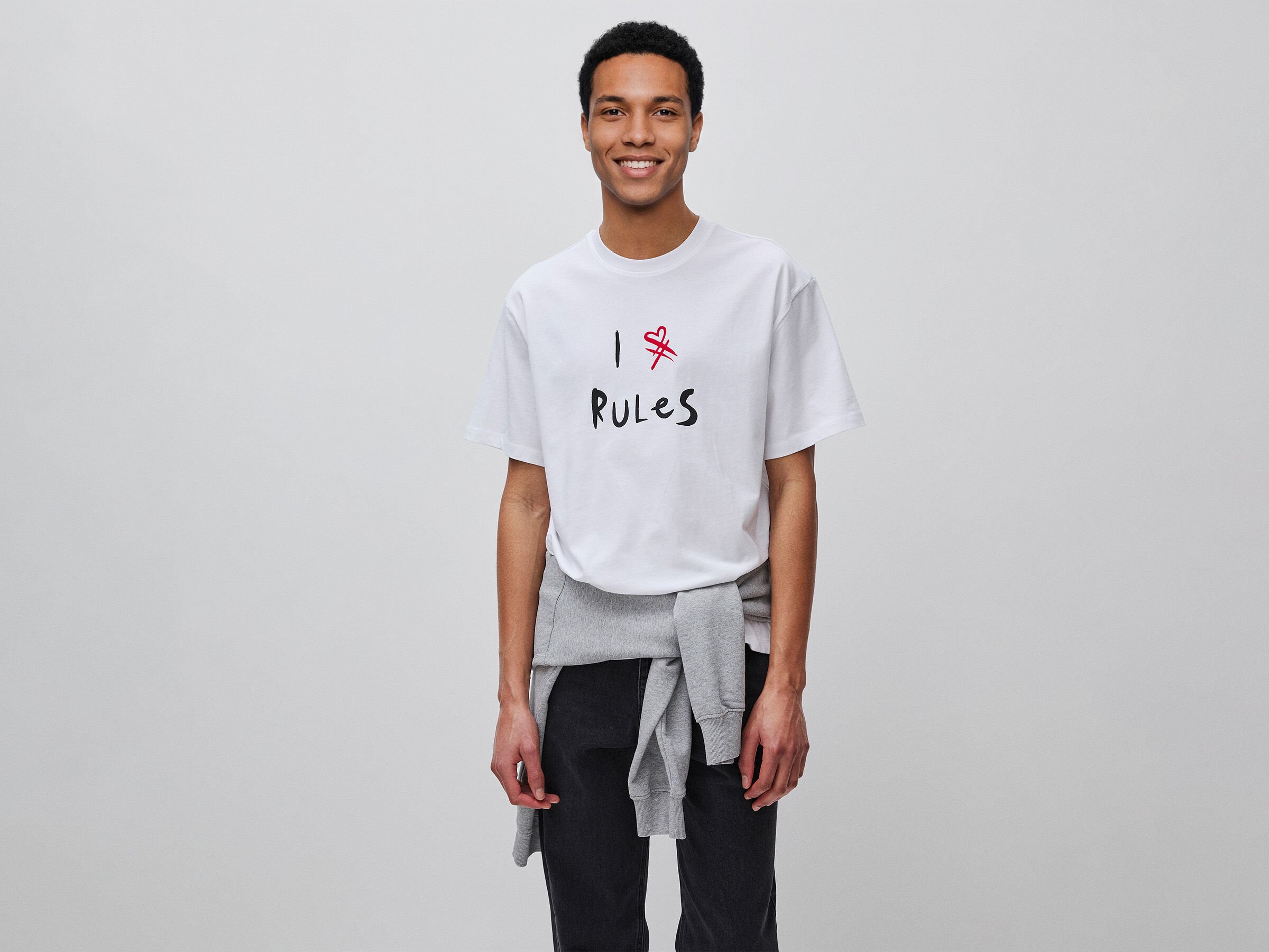 T-shirt en coton biologique avec imprimé slogan T-shirt en coton biologique avec imprimé slogan