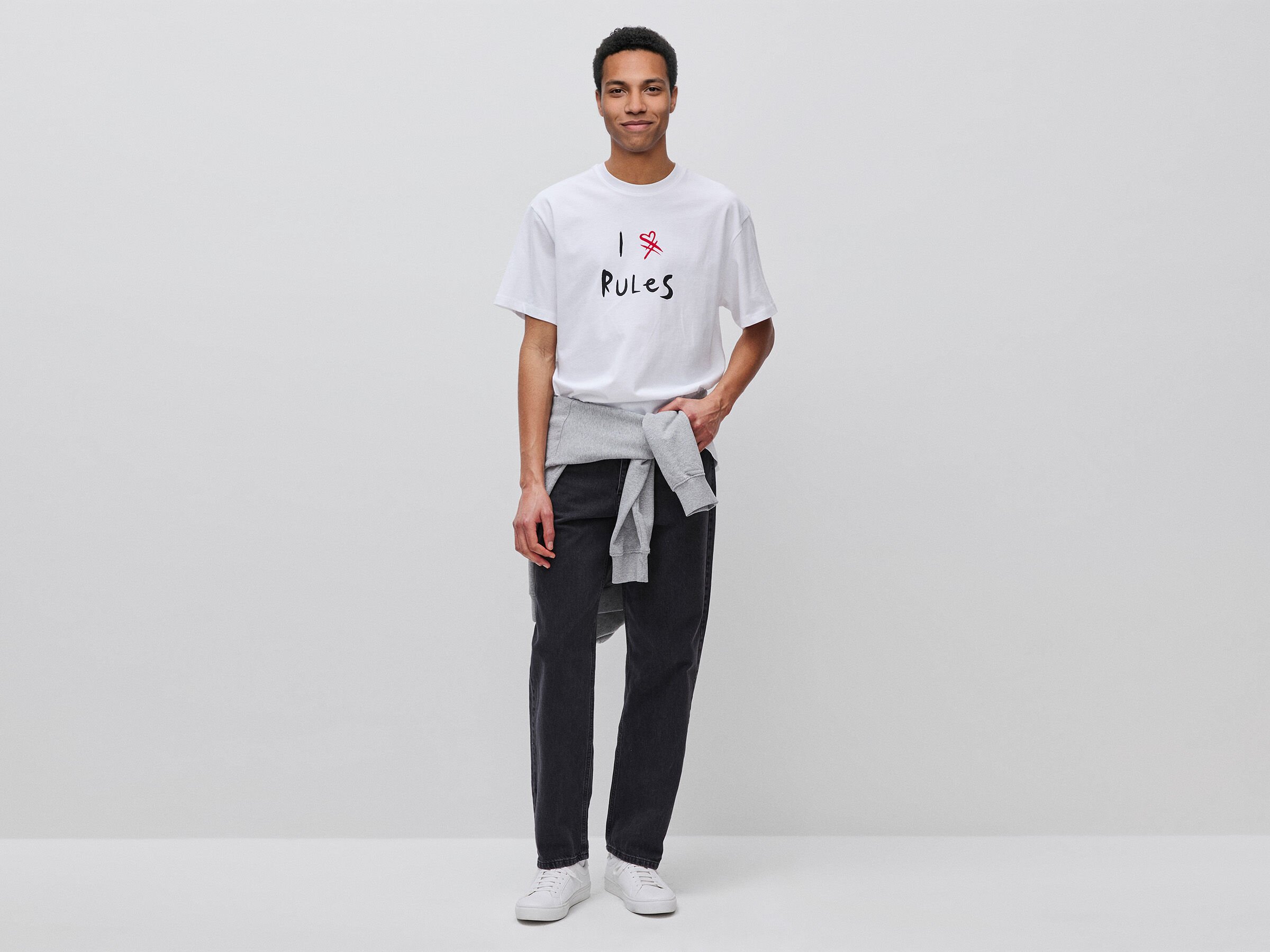 T-shirt en coton biologique avec imprimé slogan – Image 3