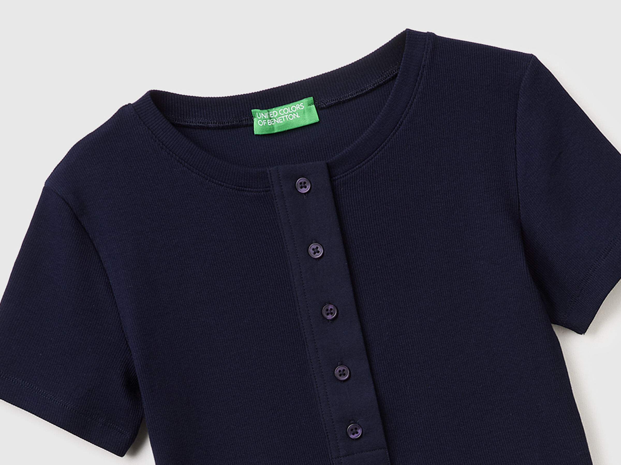 T-shirt henley côtelé – Image 3