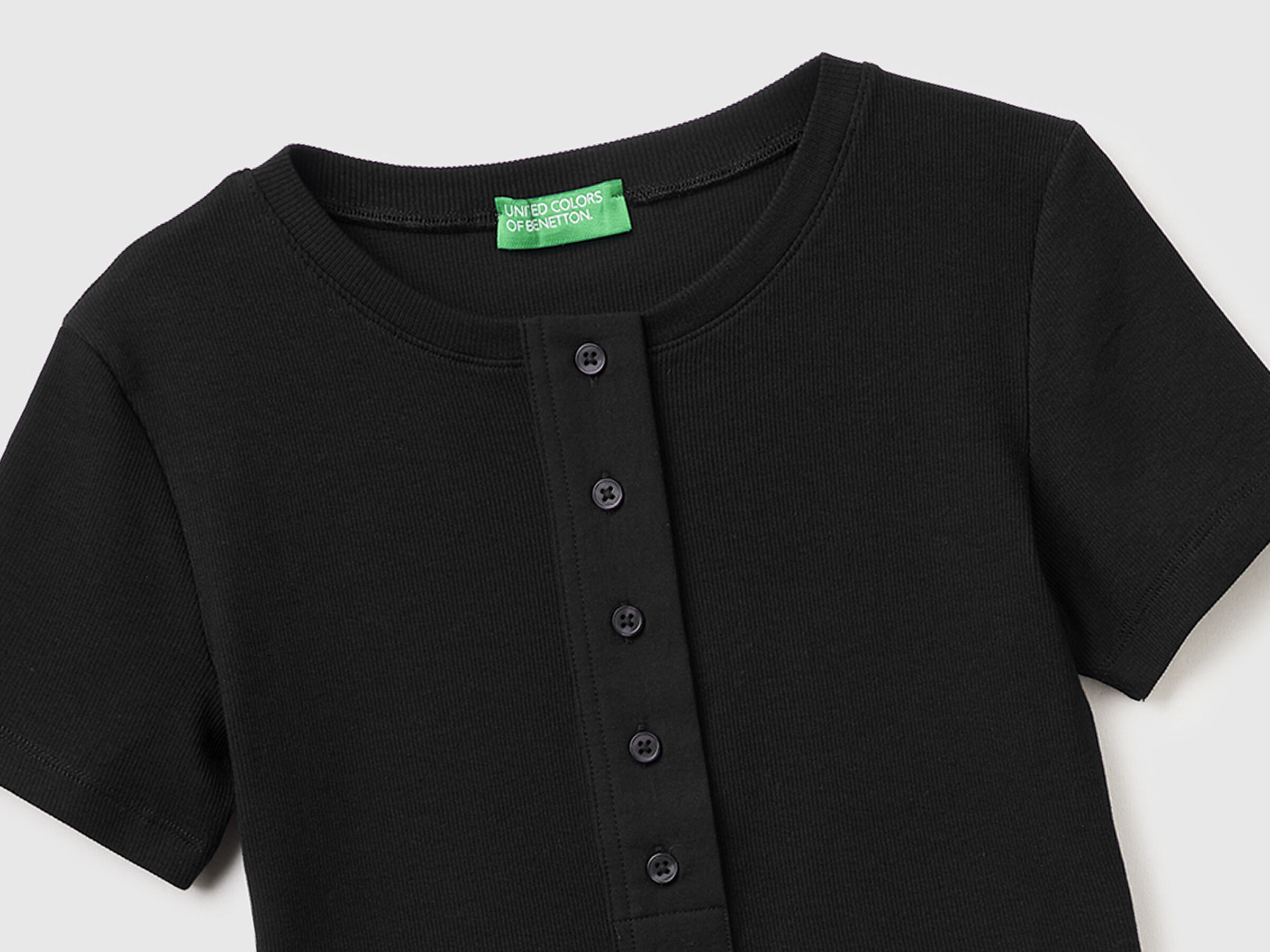 T-shirt henley côtelé – Image 3