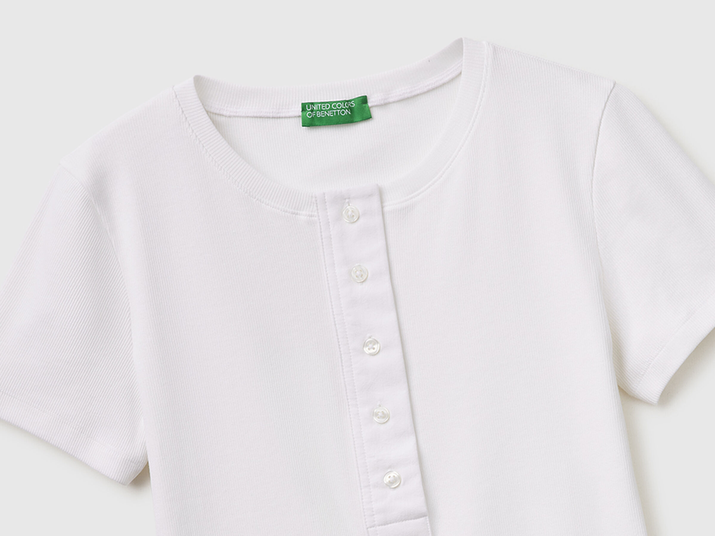 T-shirt henley côtelé – Image 3