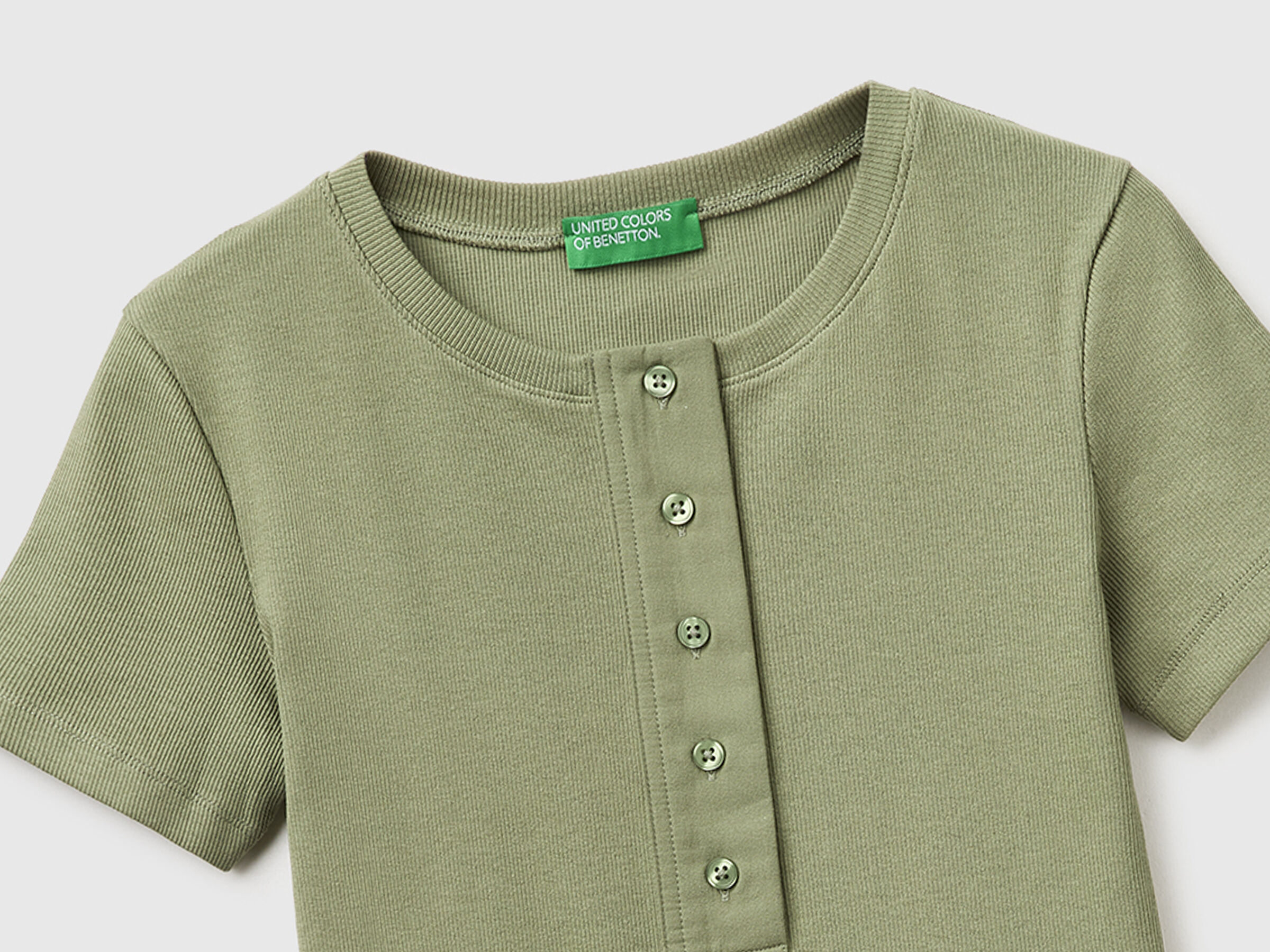 T-shirt henley côtelé – Image 3