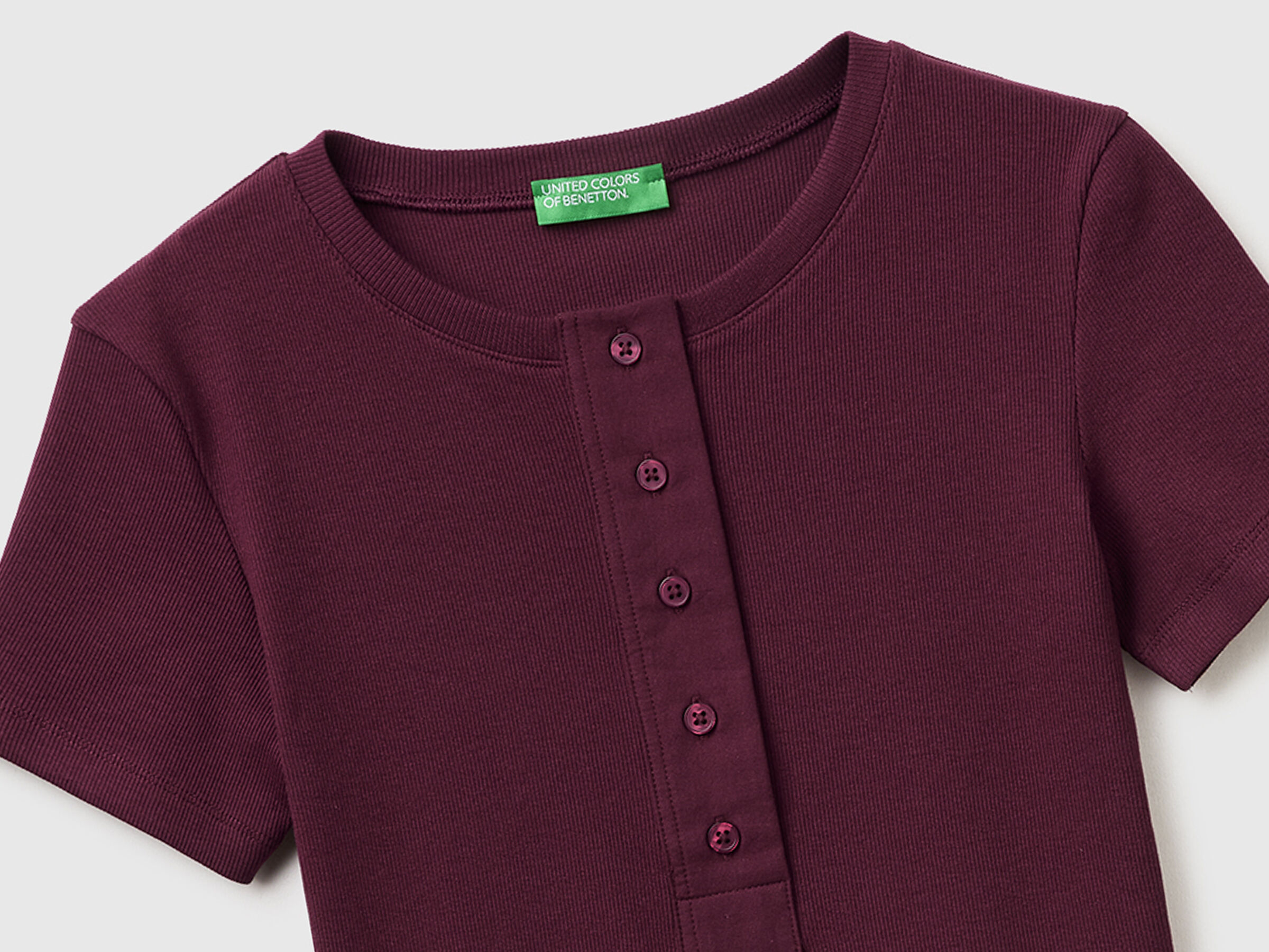 T-shirt henley côtelé – Image 3