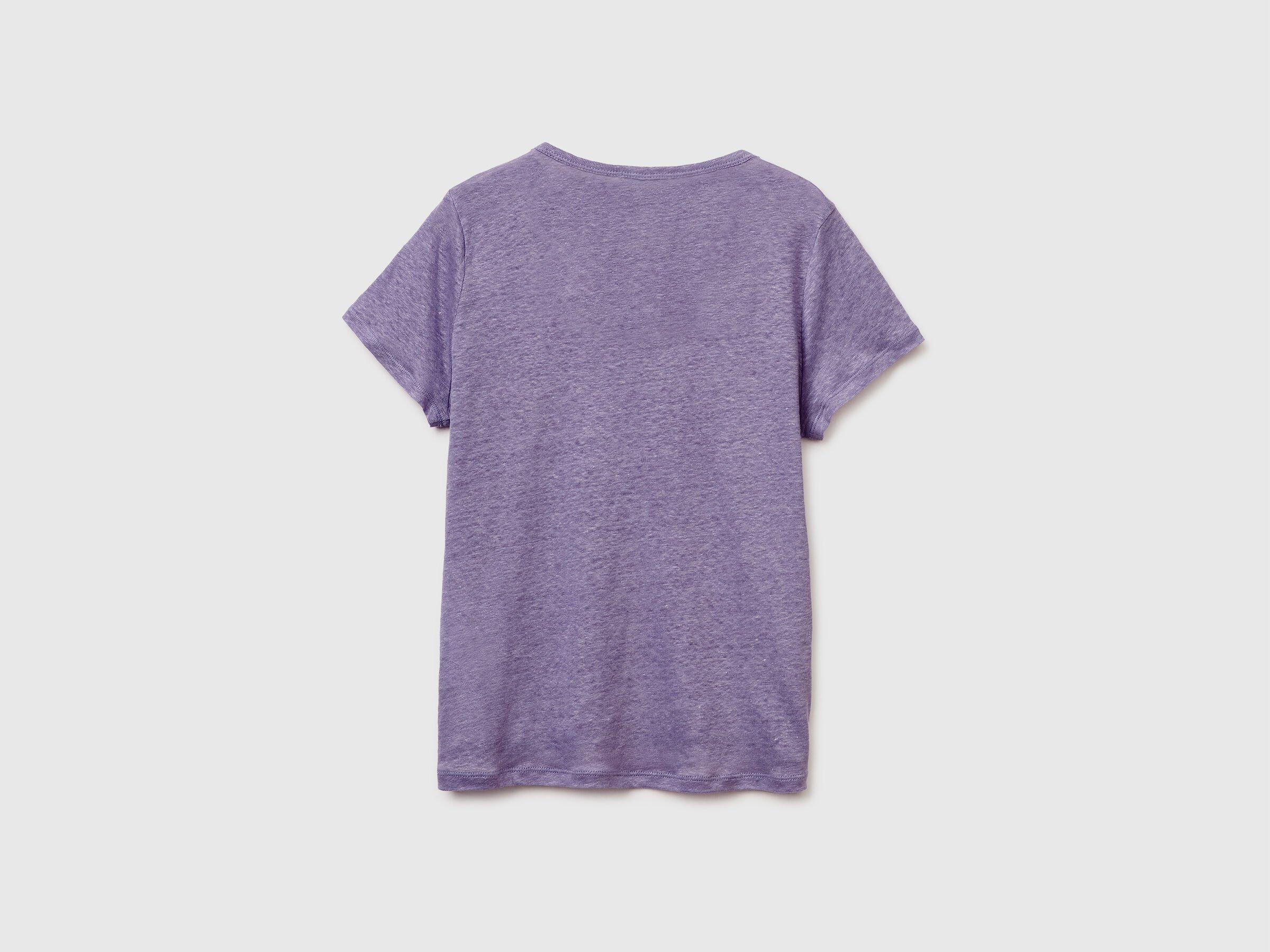 T-shirt à col rond en pur lin – Image 2