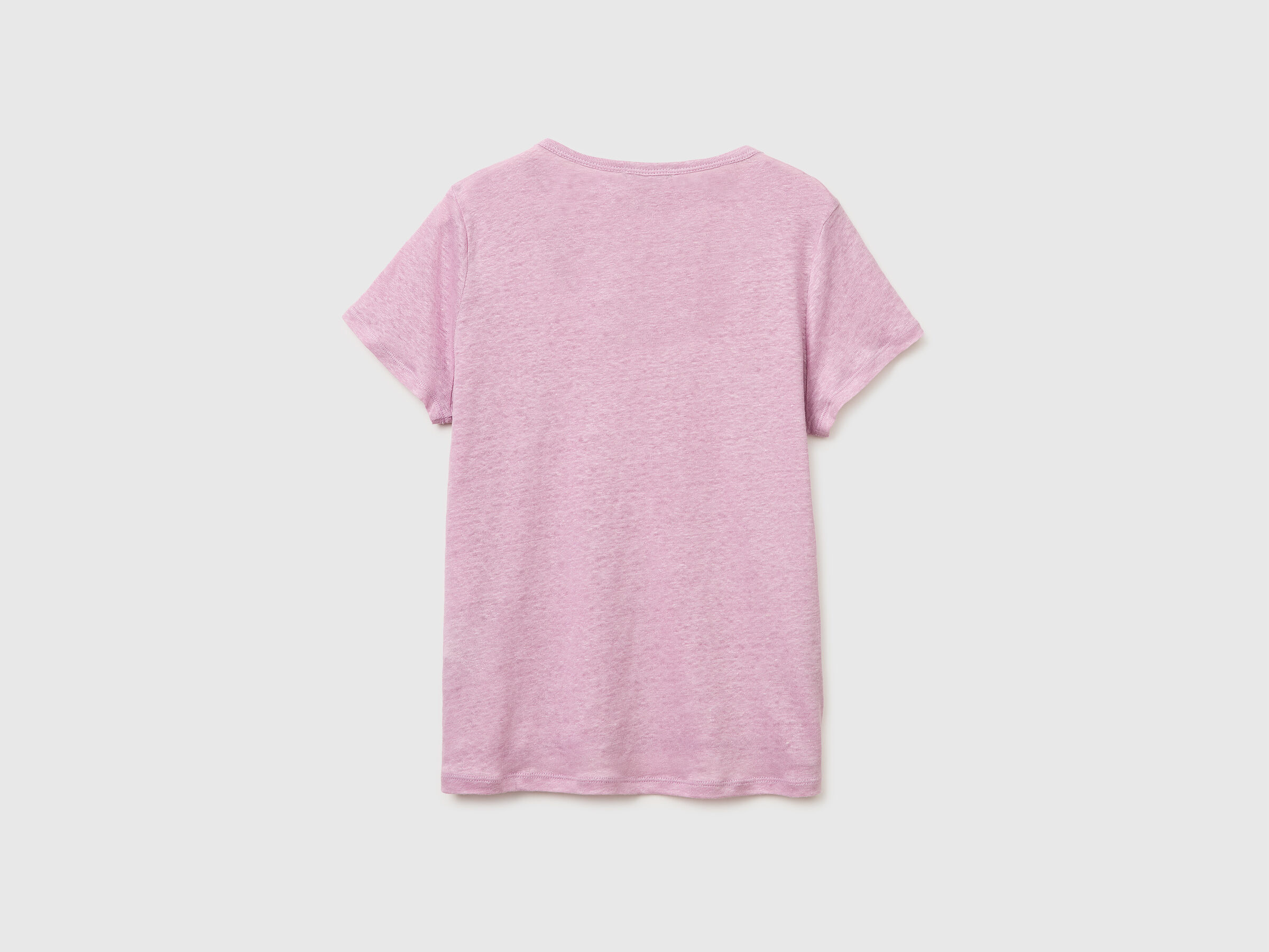 T-shirt à col rond en pur lin – Image 2