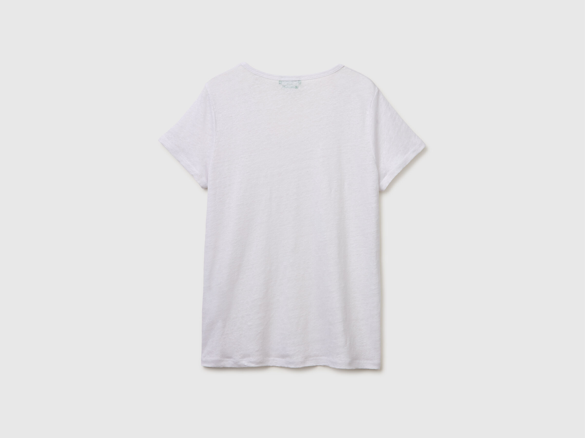 T-shirt à col rond en pur lin – Image 2