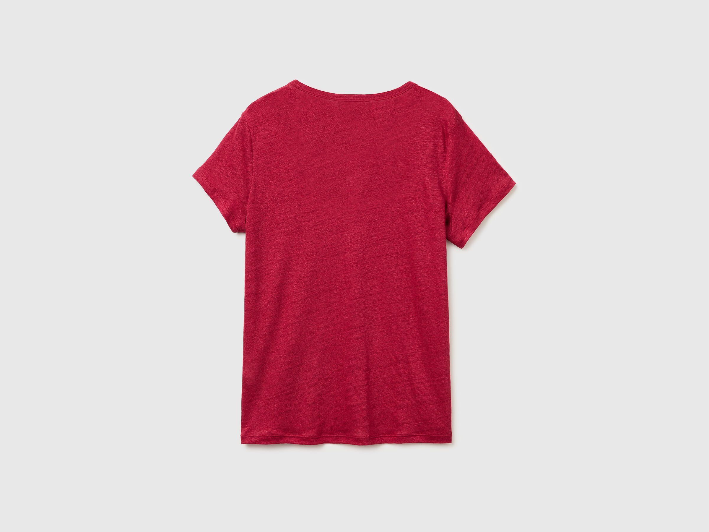 T-shirt à col rond en pur lin – Image 2