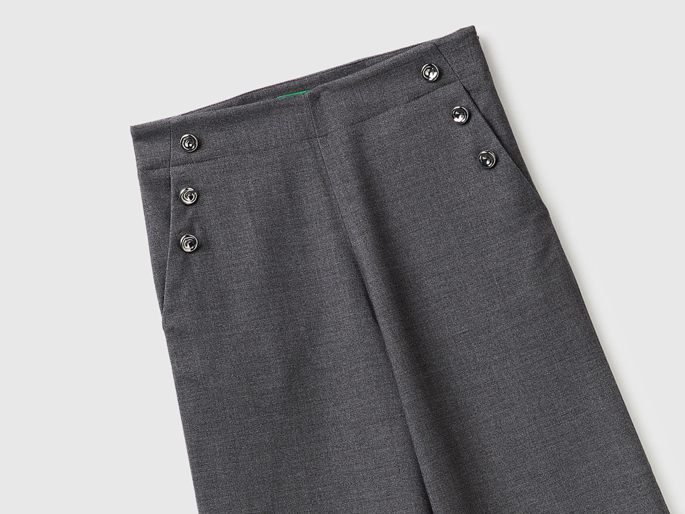 Pantalon taille haute à boutons – Image 3