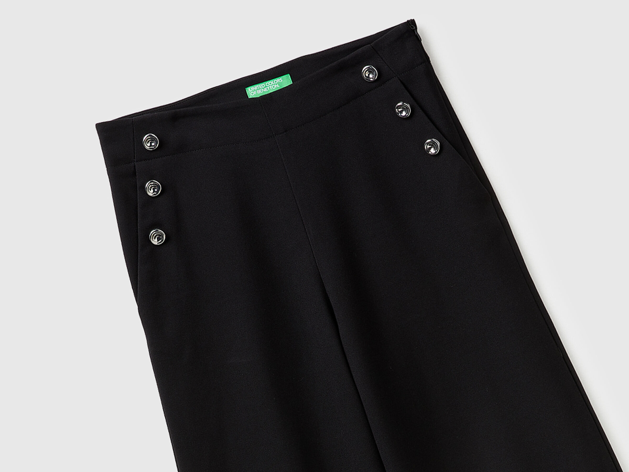 Pantalon taille haute à boutons – Image 3