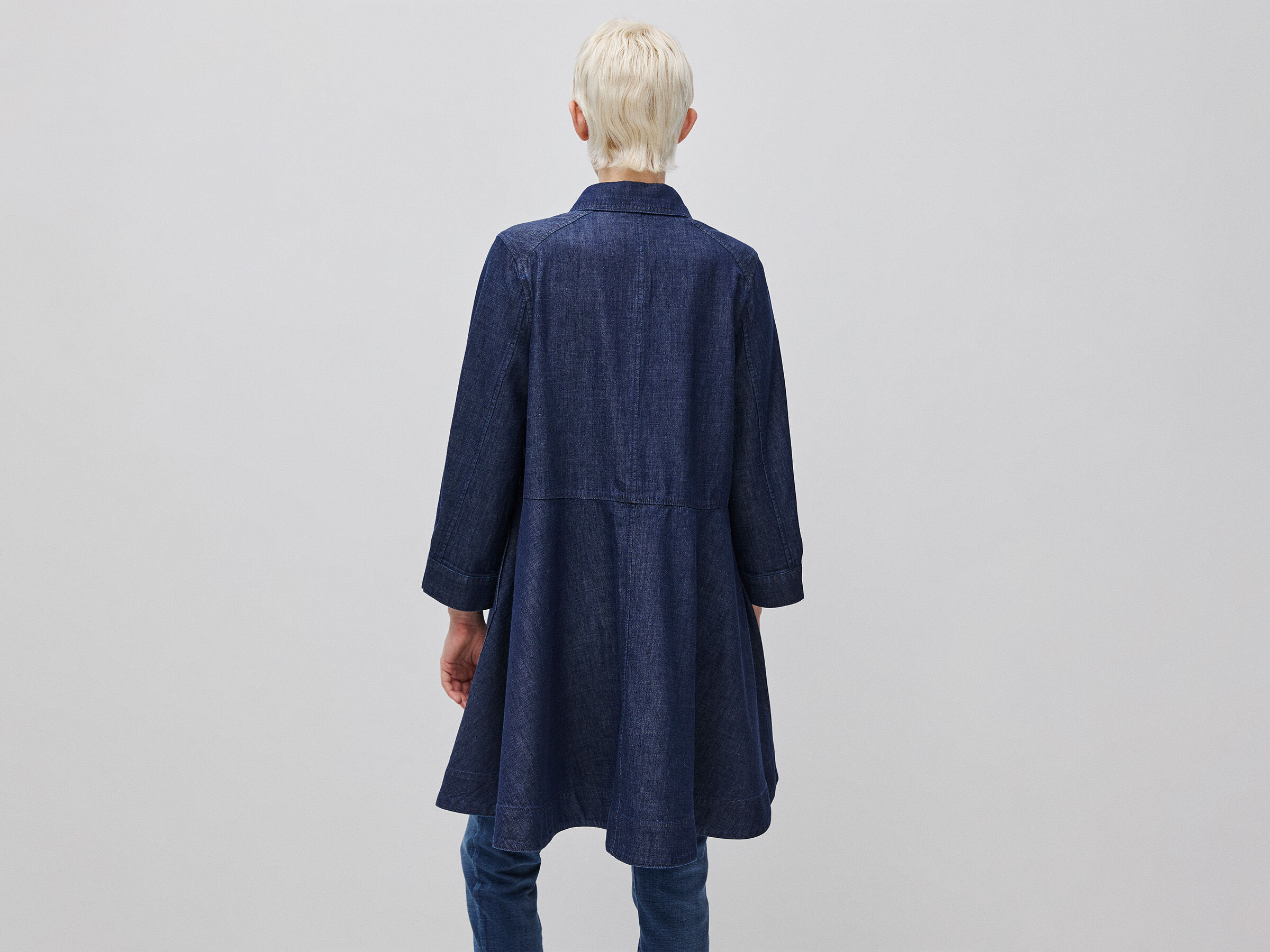 Robe courte en chambray – Image 2