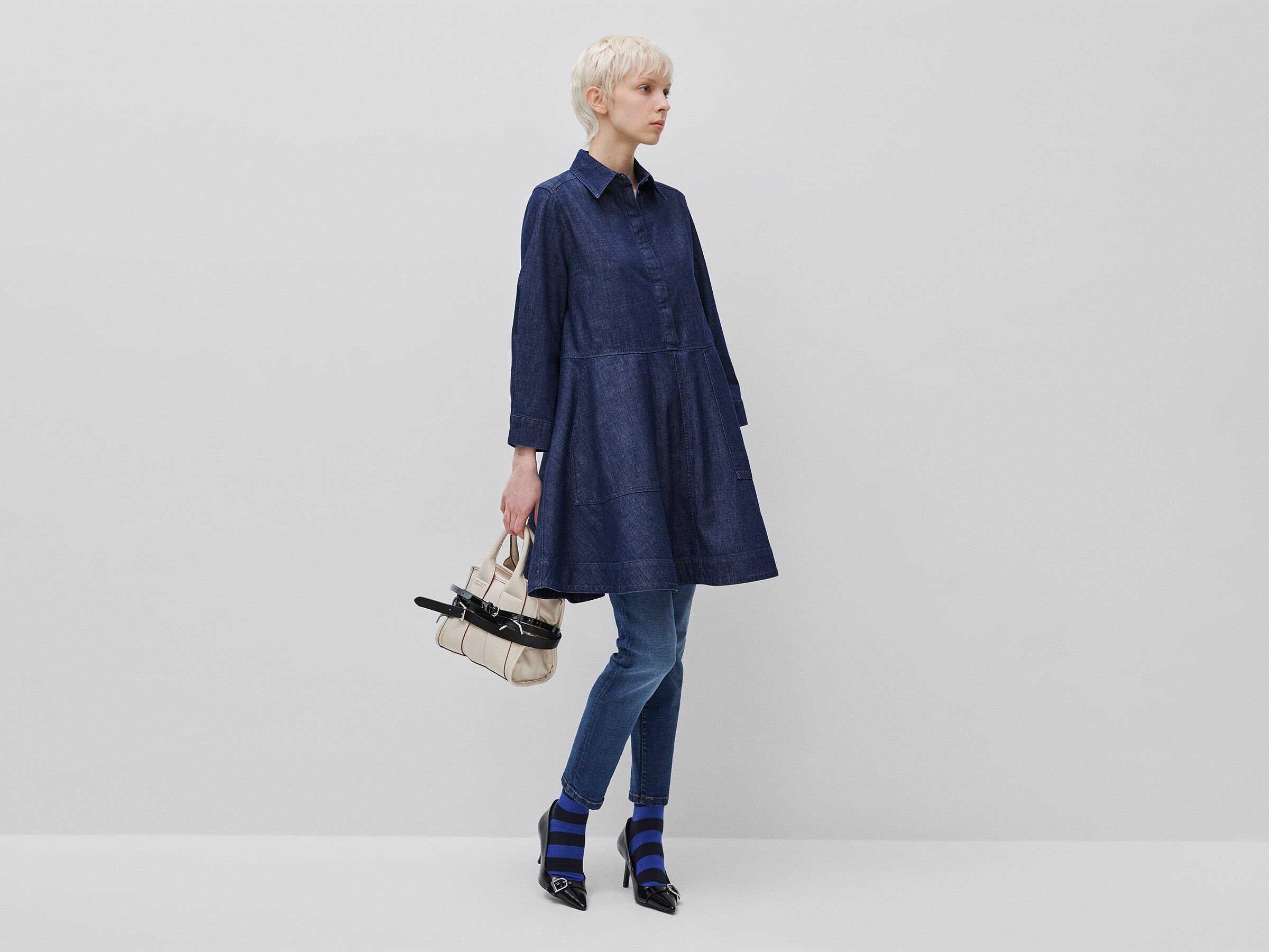 Robe courte en chambray – Image 3