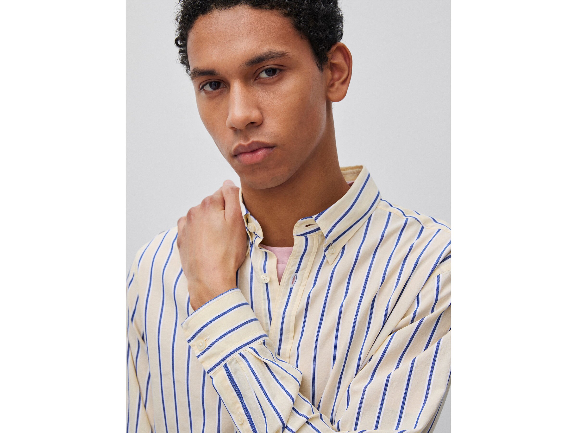 Chemise rayée à boutons – Image 4