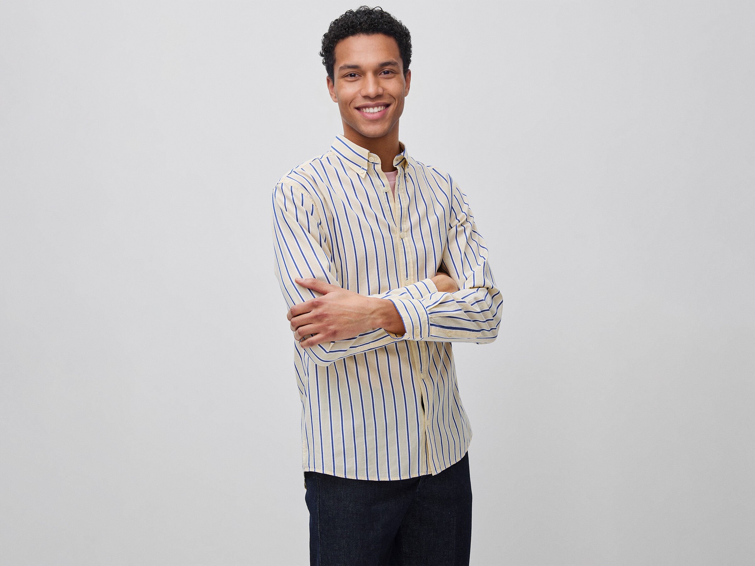 Chemise rayée à boutons Chemise rayée à boutons
