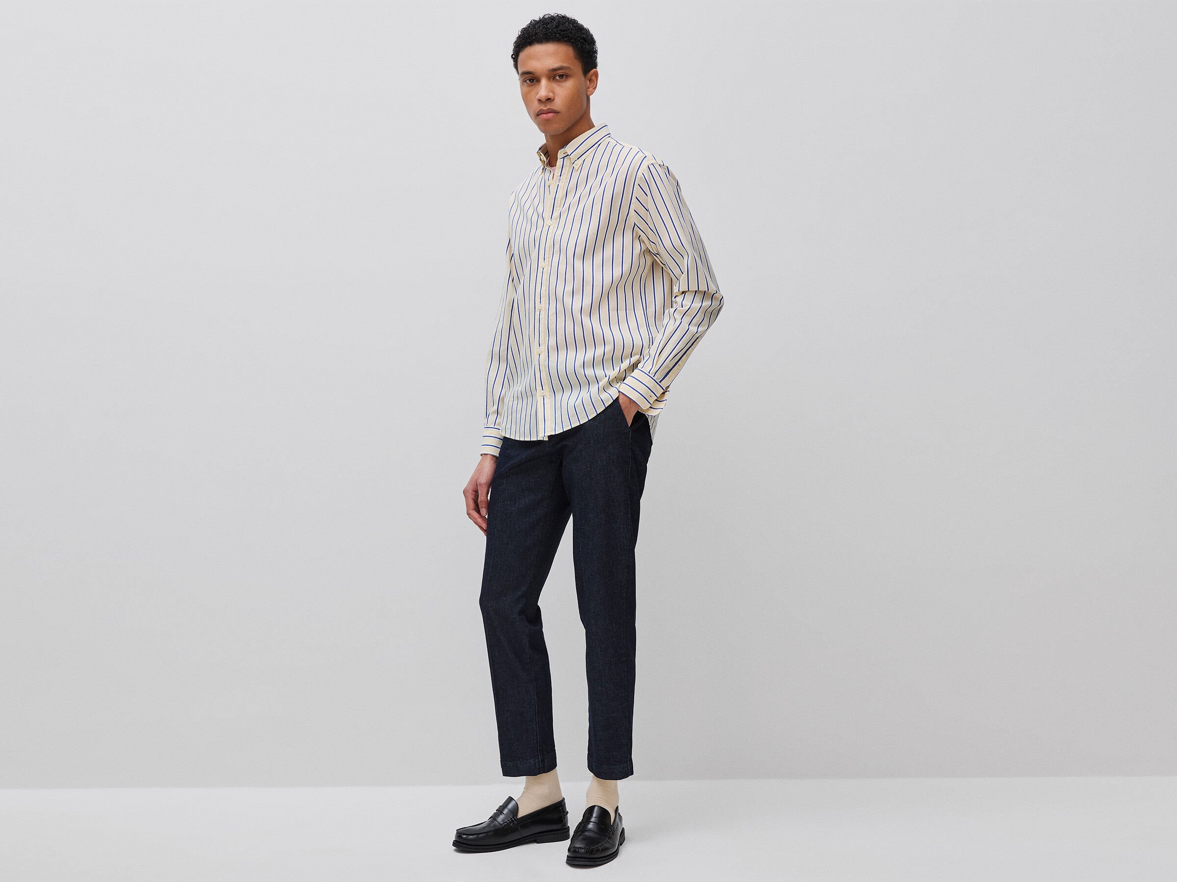Chemise rayée à boutons – Image 3