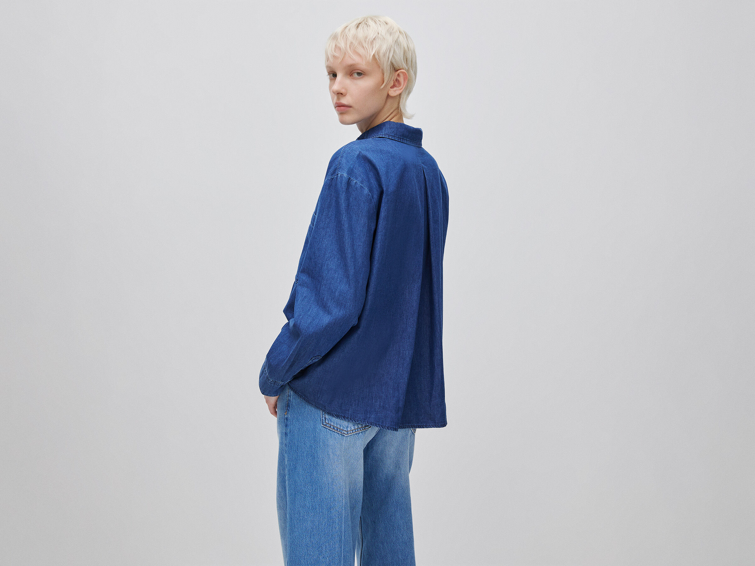 Chemise courte en chambray – Image 2