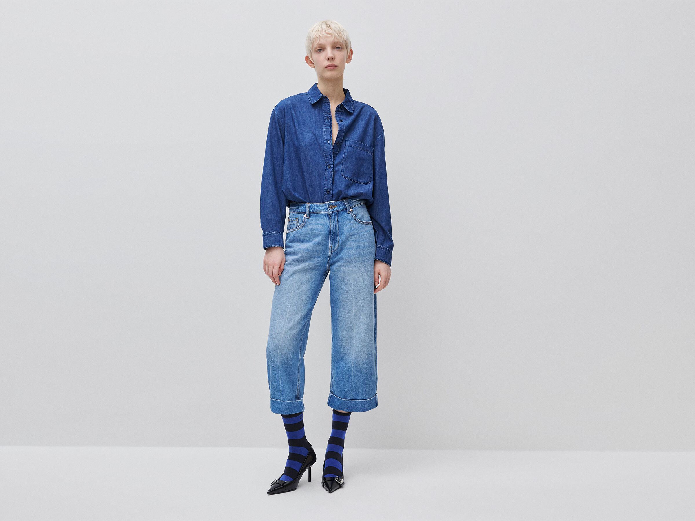 Chemise courte en chambray – Image 3