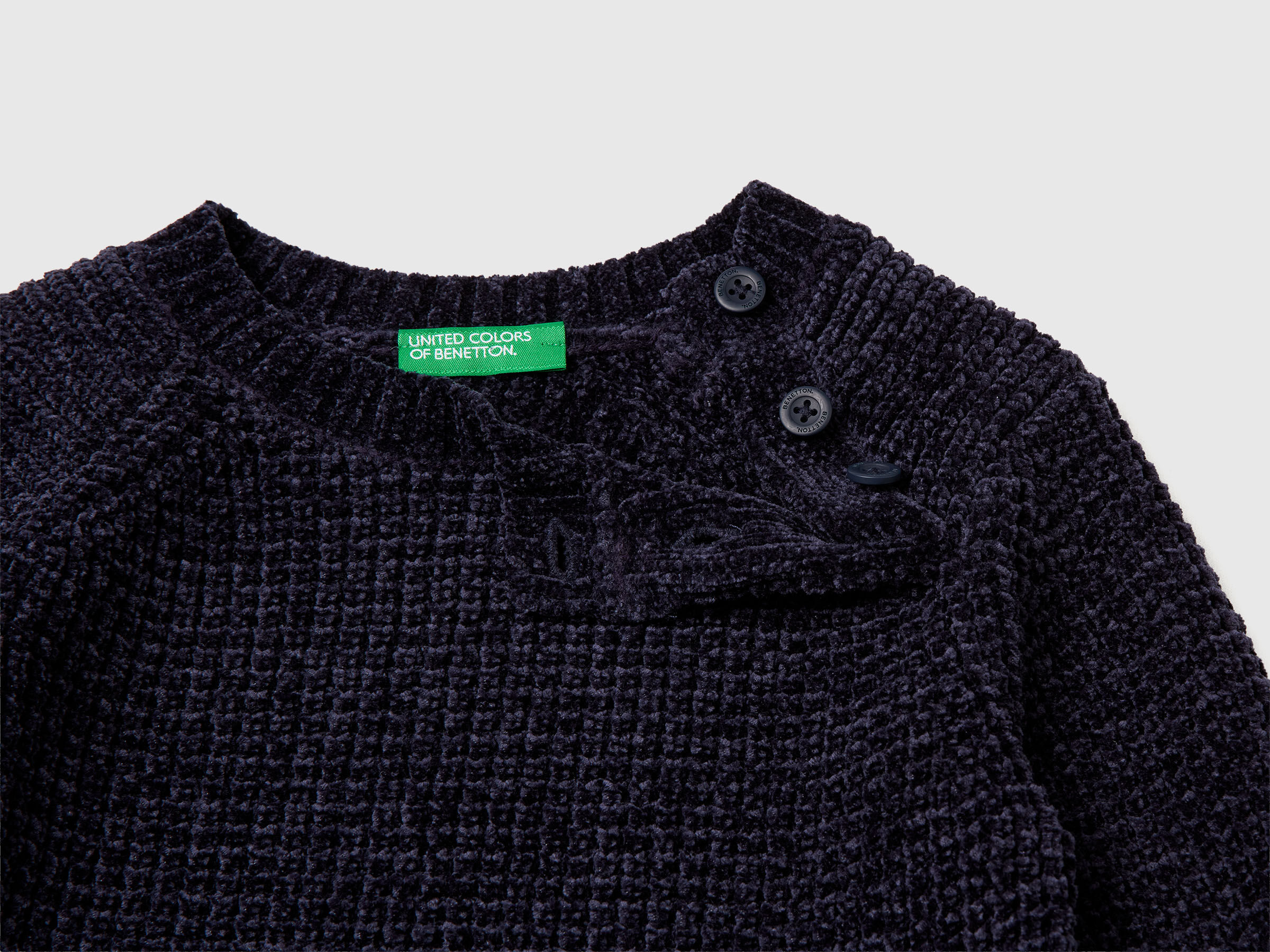 Pull ras du cou en chenille – Image 3