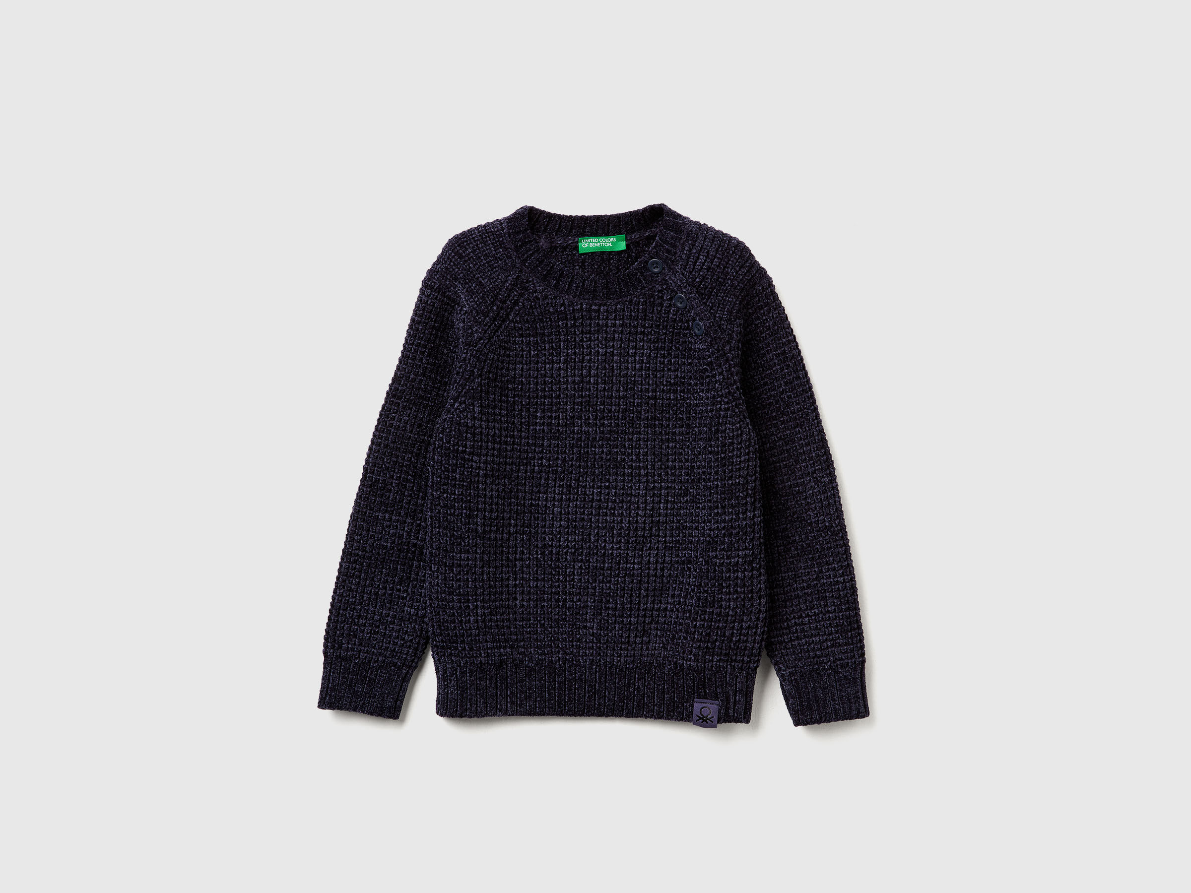 Pull ras du cou en chenille Pull ras du cou en chenille