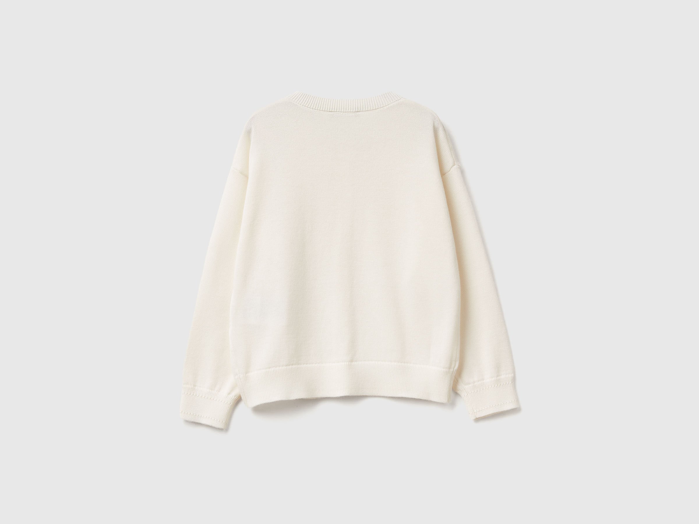 Cardigan à col rond en pur coton – Image 2